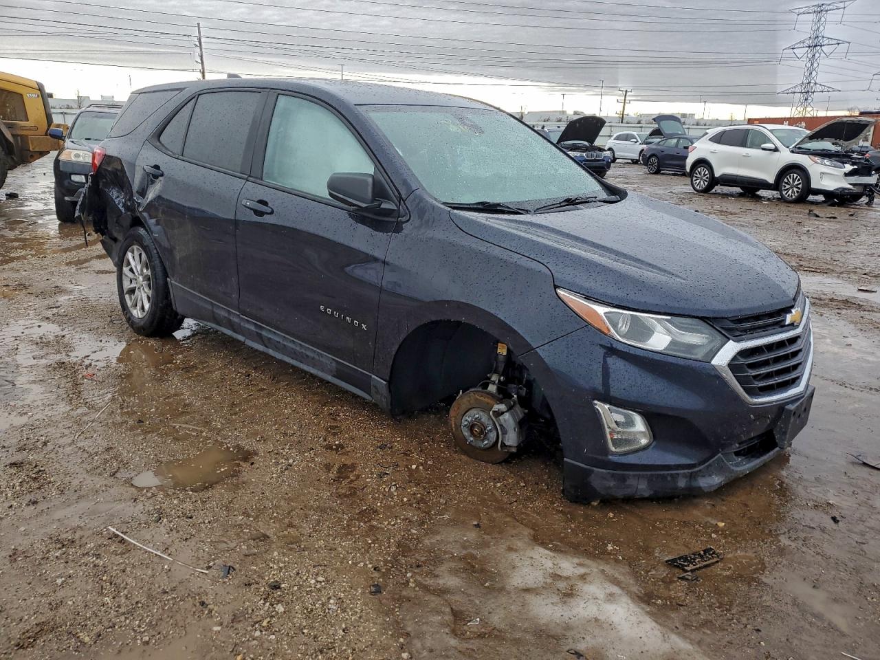 2020 Chevrolet Equinox Ls Blue vin: 3GNAXHEV7LS530974