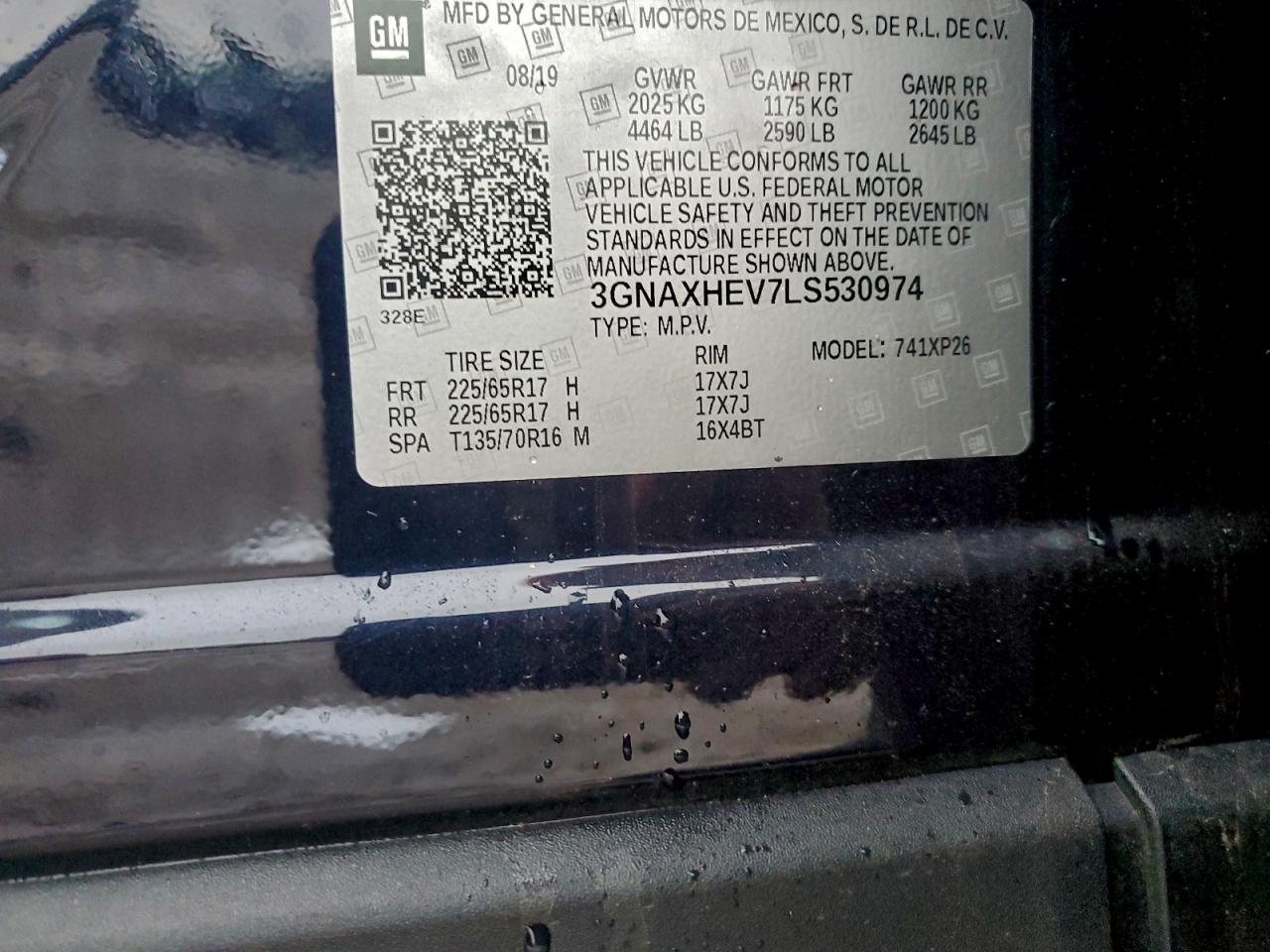 2020 Chevrolet Equinox Ls Blue vin: 3GNAXHEV7LS530974