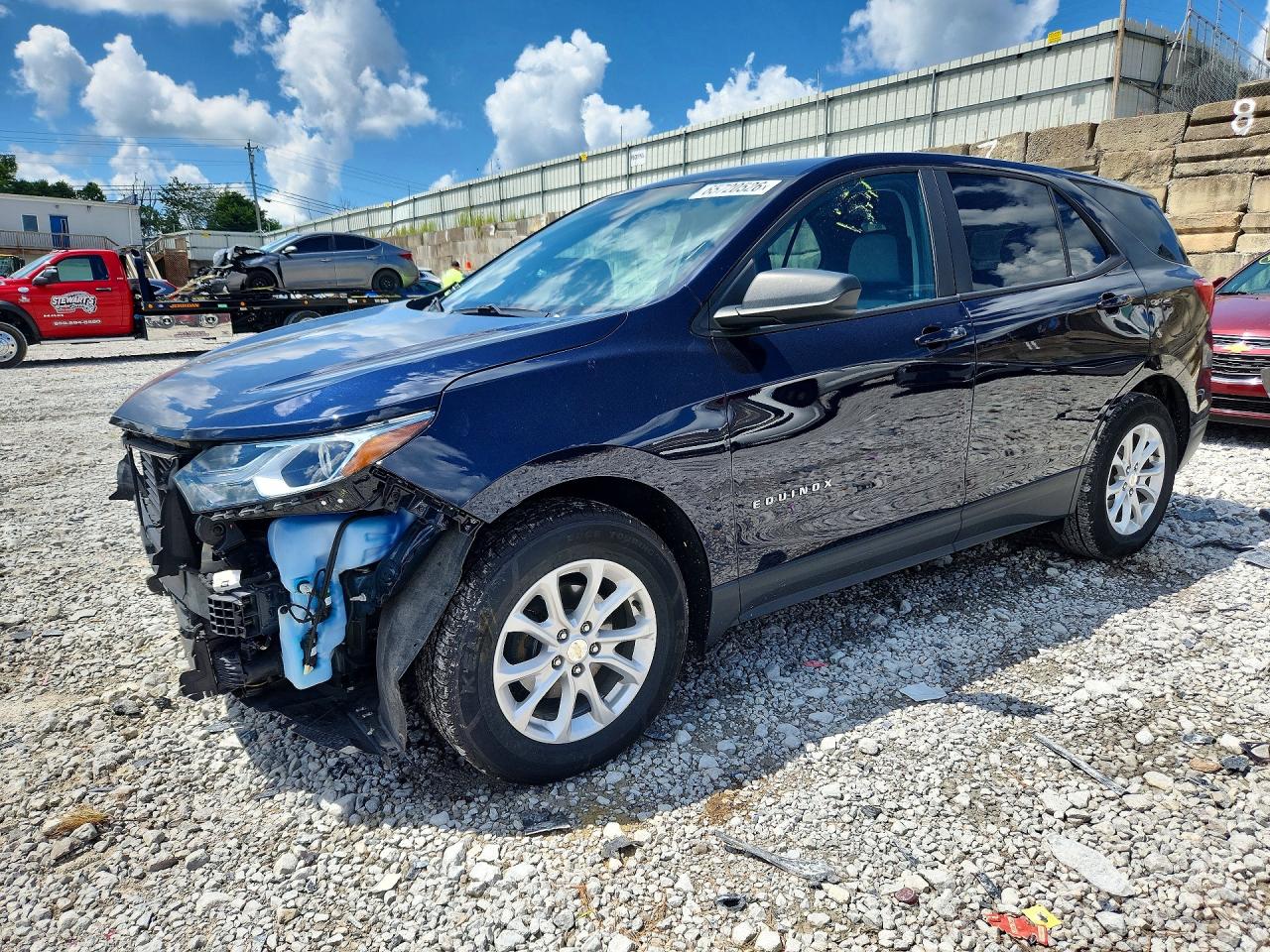 2020 Chevrolet Equinox Ls Blue vin: 3GNAXHEVXLS641809