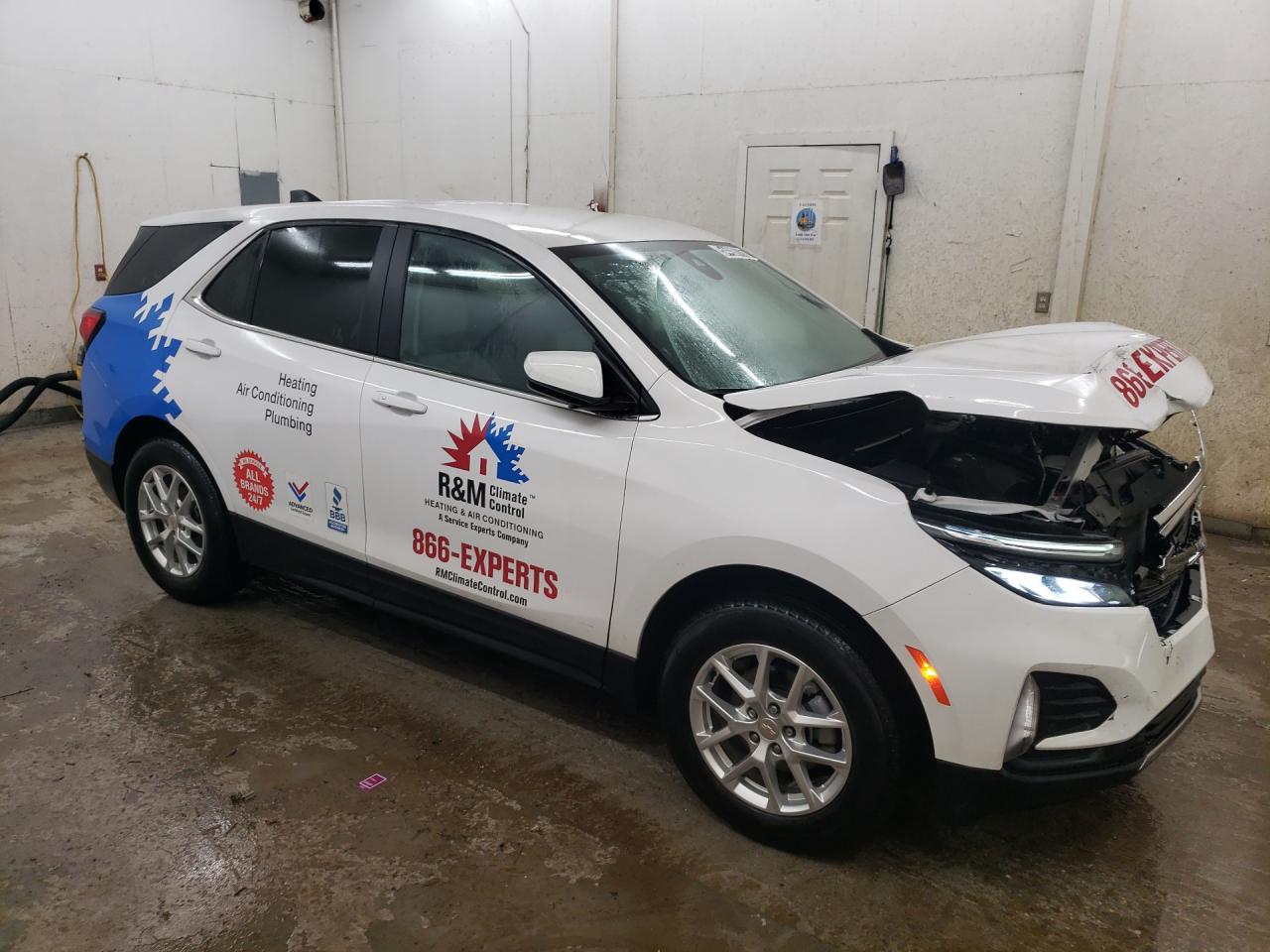 2024 Chevrolet Equinox Lt Белый vin: 3GNAXJEG3RL301462 Damage: Overall Vehicle, De-Identify, Removal Required