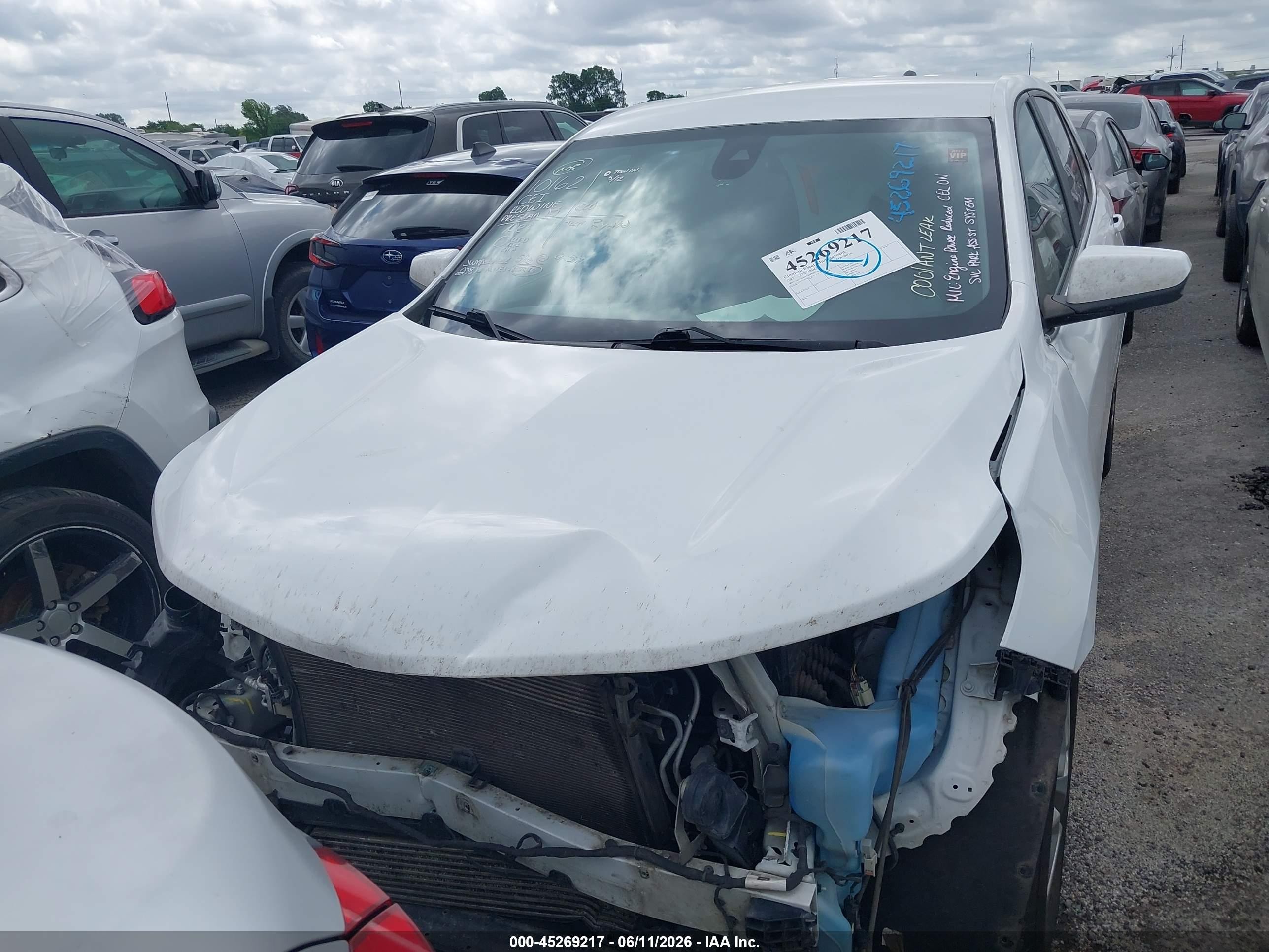 2023 Chevrolet Equinox Fwd 2fl Белый vin: 3GNAXJEG6PS209569