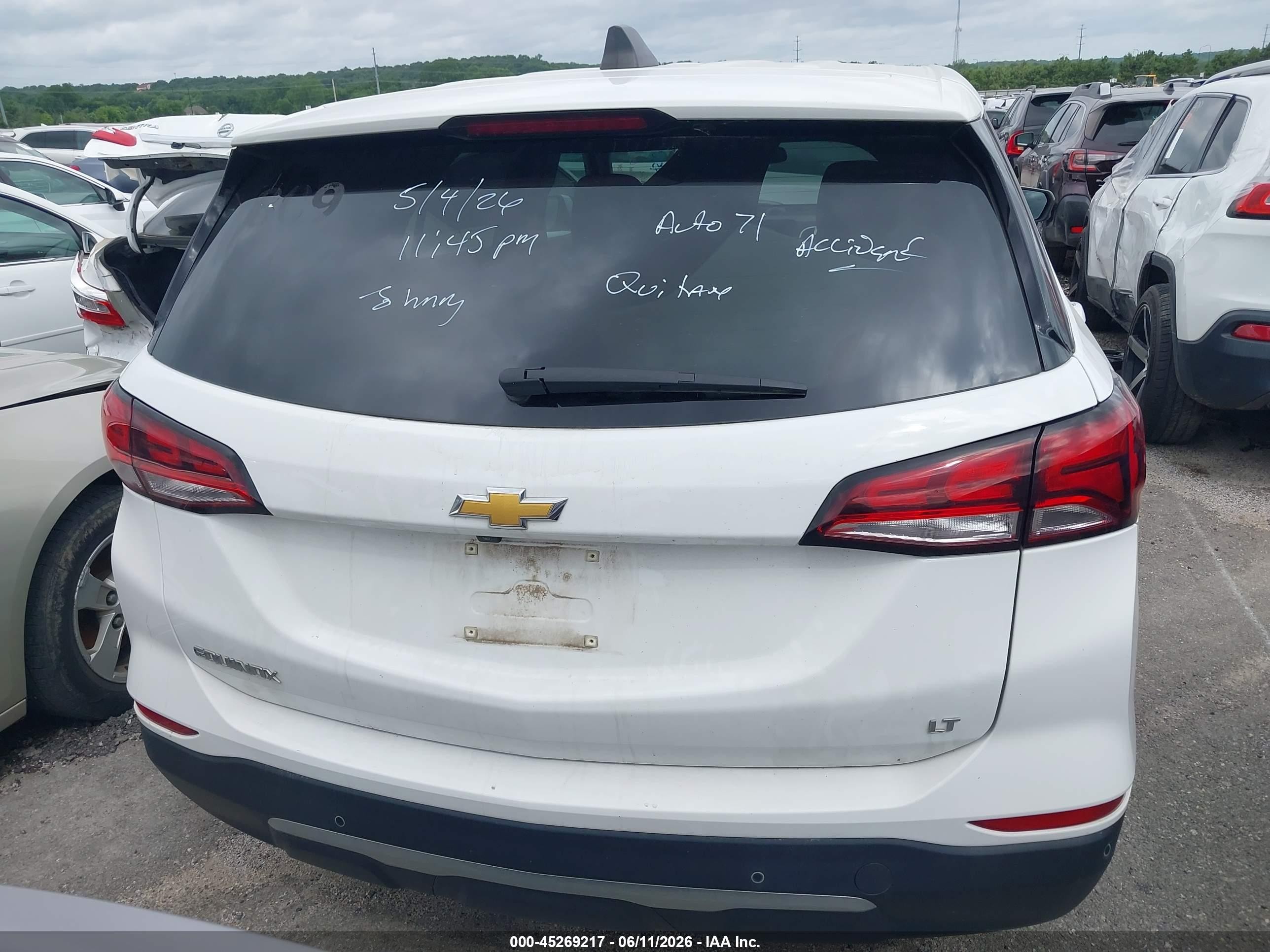 2023 Chevrolet Equinox Fwd 2fl Белый vin: 3GNAXJEG6PS209569