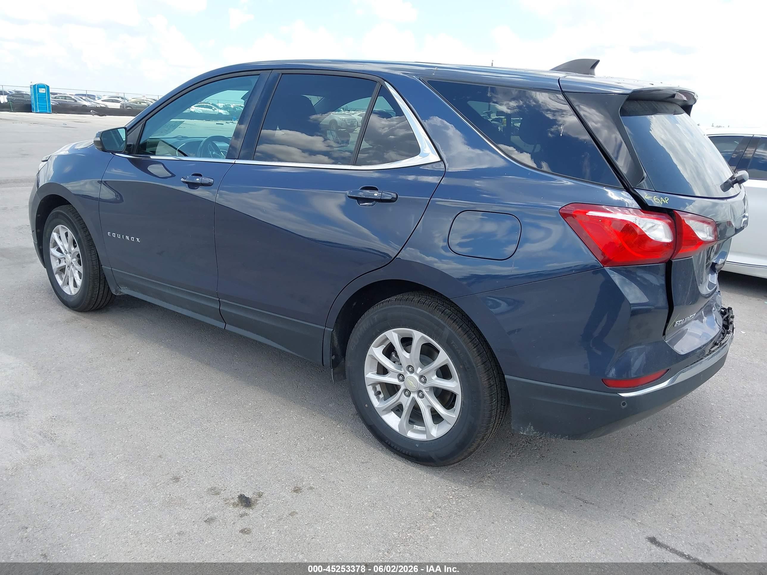 2018 Chevrolet Equinox Lt Dark Blue vin: 3GNAXJEV0JL370855