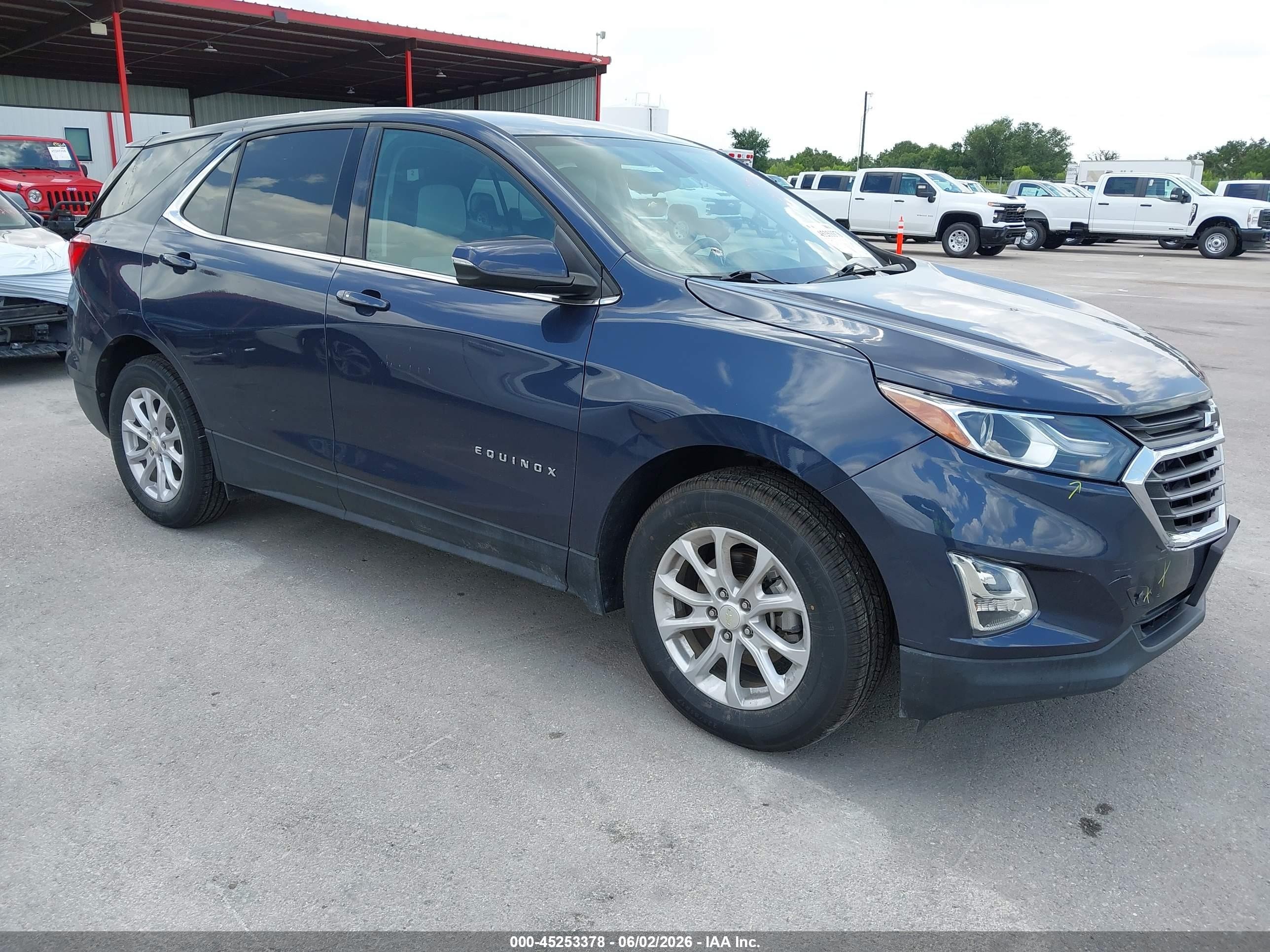 2018 Chevrolet Equinox Lt Dark Blue vin: 3GNAXJEV0JL370855