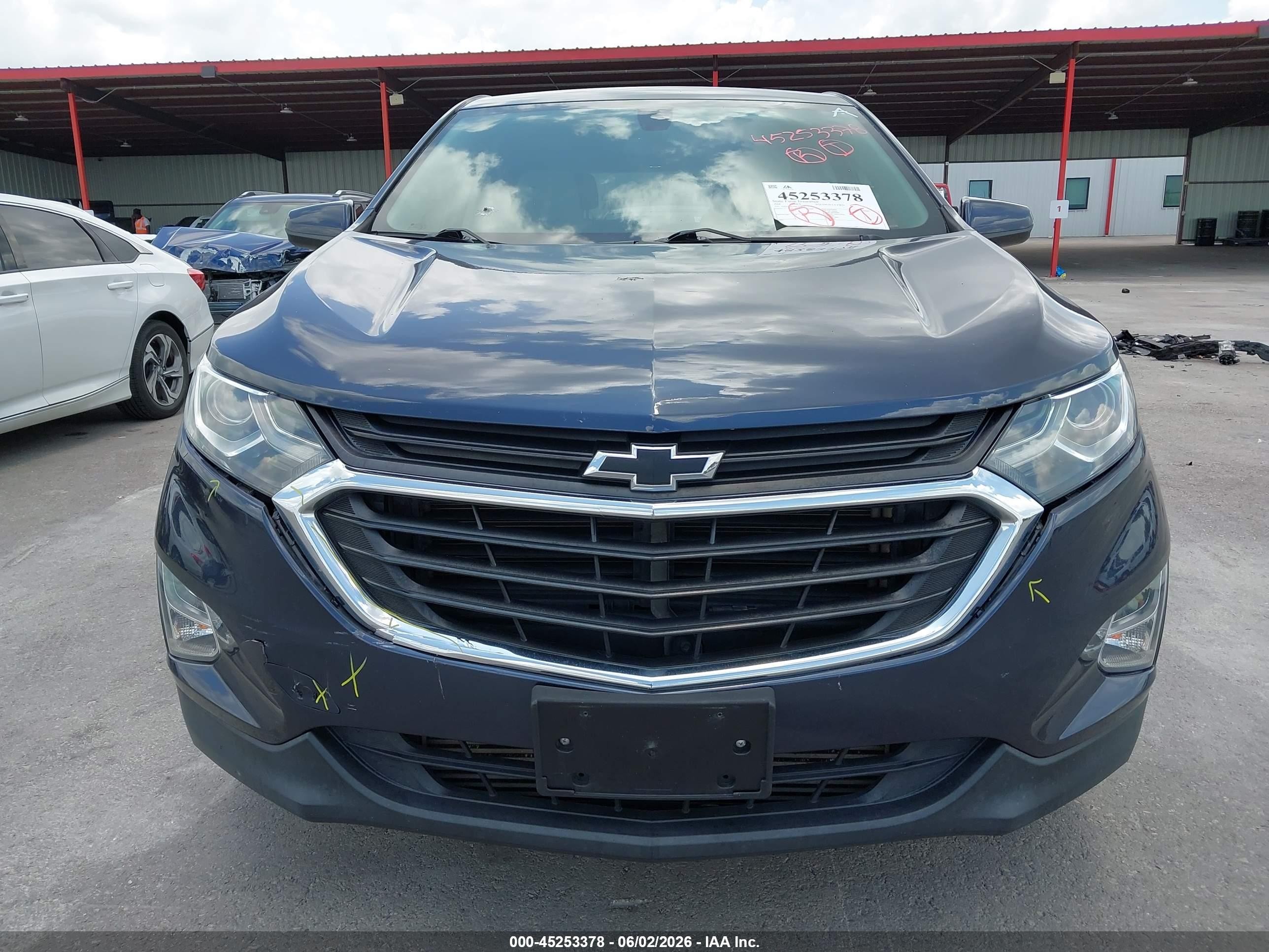 2018 Chevrolet Equinox Lt Dark Blue vin: 3GNAXJEV0JL370855