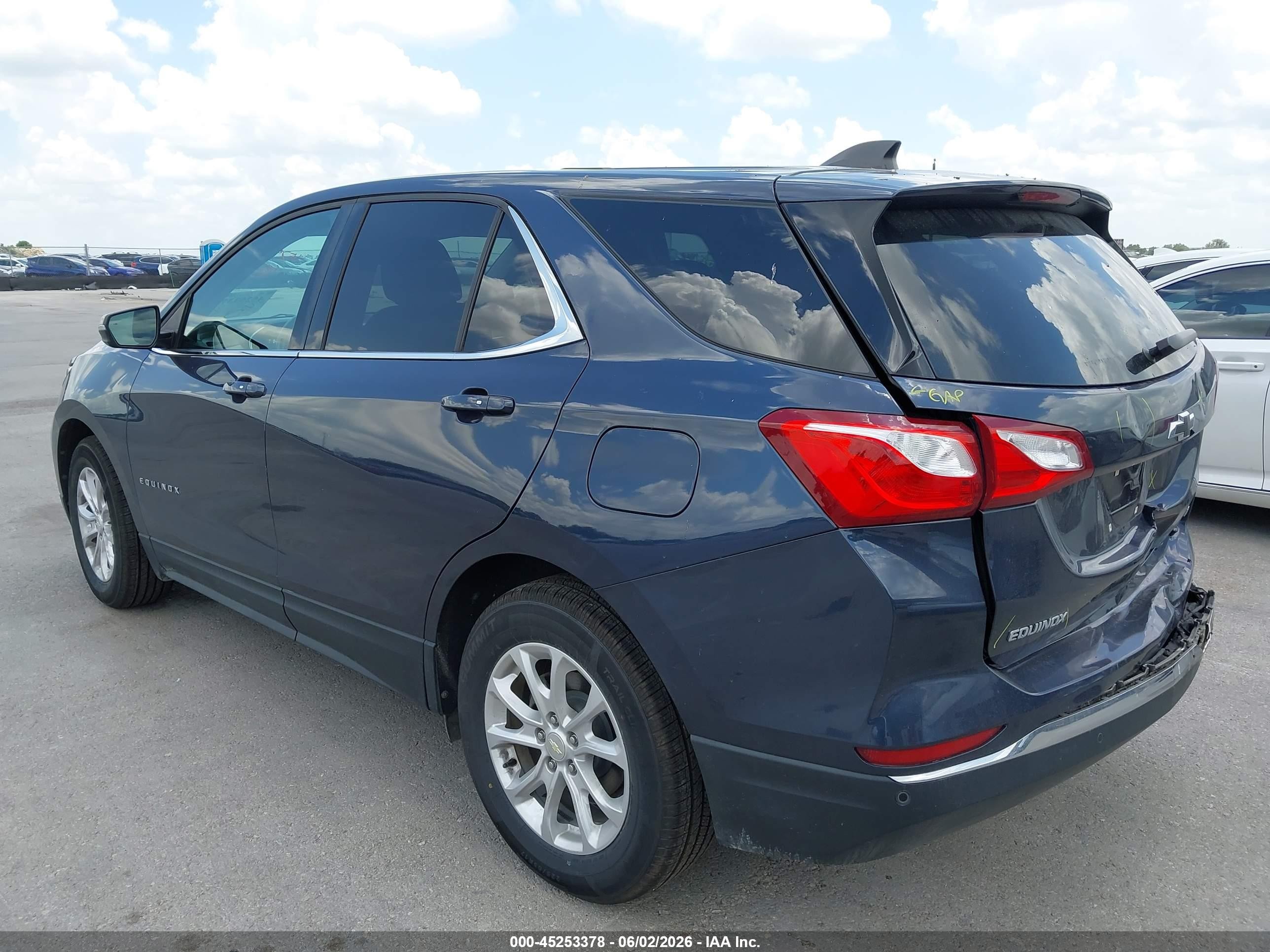 2018 Chevrolet Equinox Lt Dark Blue vin: 3GNAXJEV0JL370855