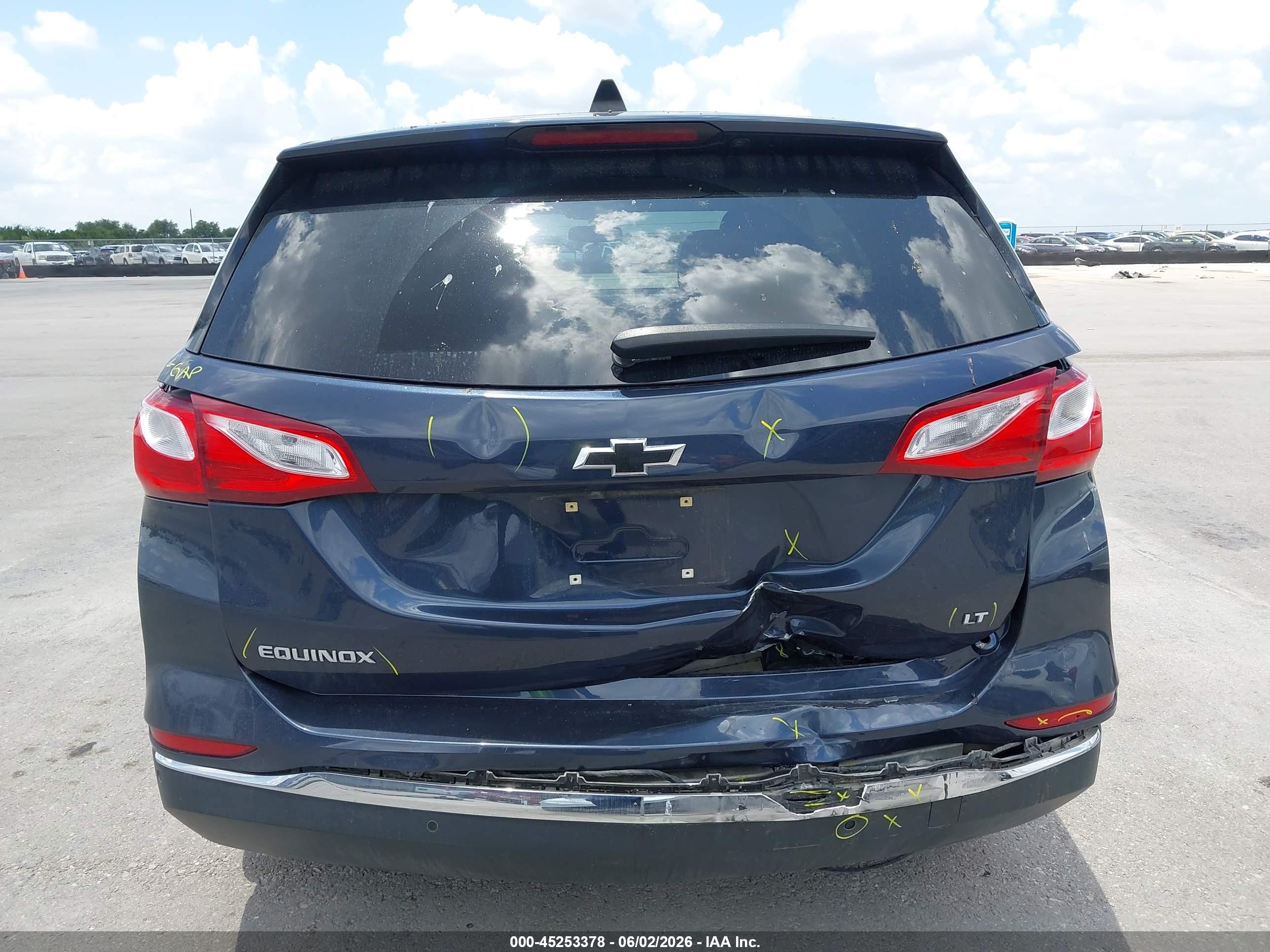2018 Chevrolet Equinox Lt Dark Blue vin: 3GNAXJEV0JL370855