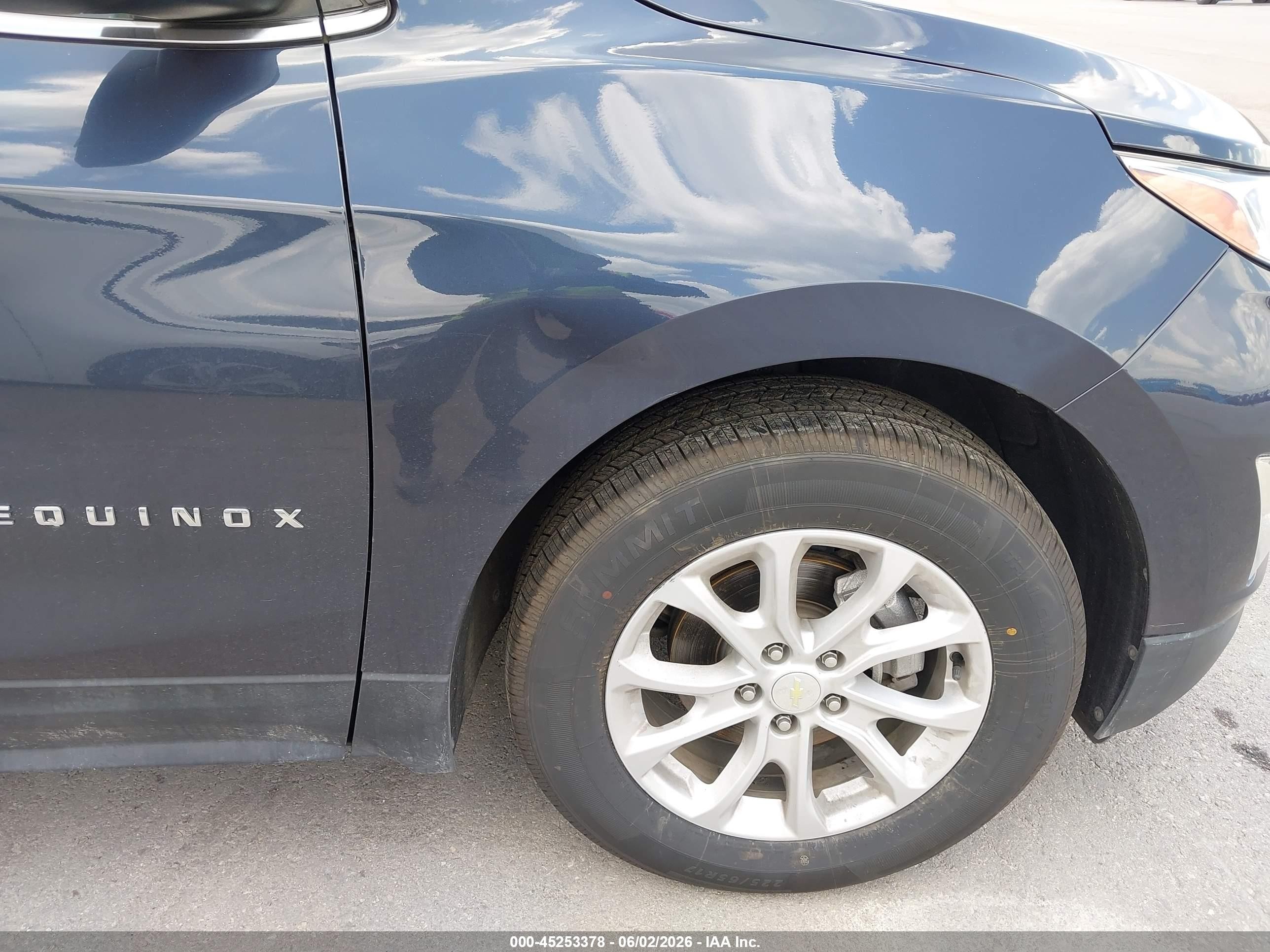 2018 Chevrolet Equinox Lt Dark Blue vin: 3GNAXJEV0JL370855