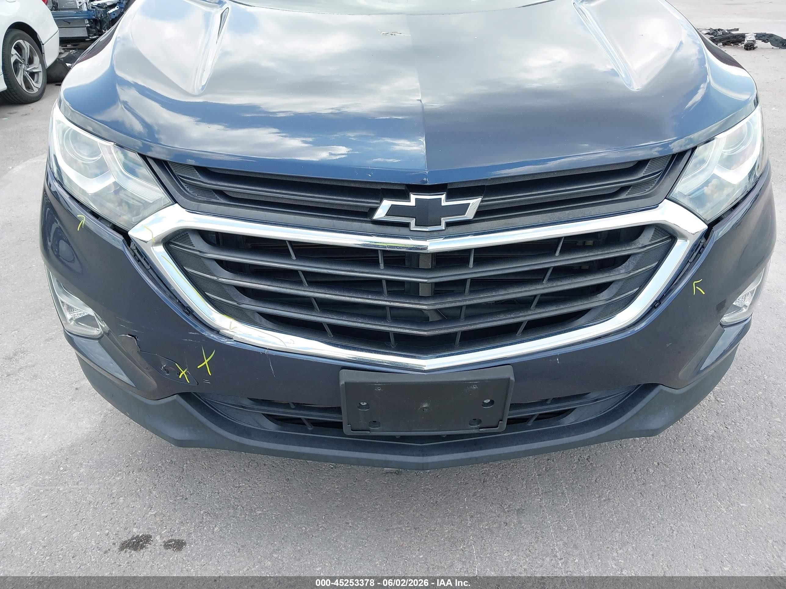 2018 Chevrolet Equinox Lt Dark Blue vin: 3GNAXJEV0JL370855
