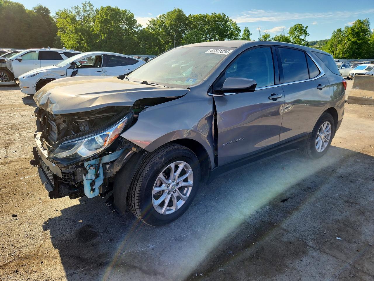 2018 Chevrolet Equinox Lt Gray vin: 3GNAXJEV2JS649410