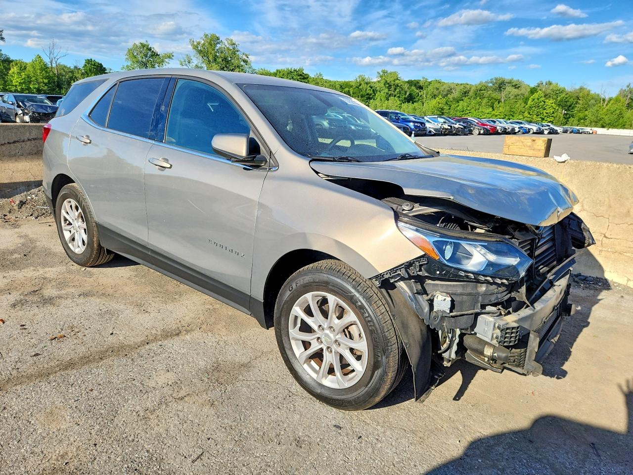 2018 Chevrolet Equinox Lt Gray vin: 3GNAXJEV2JS649410