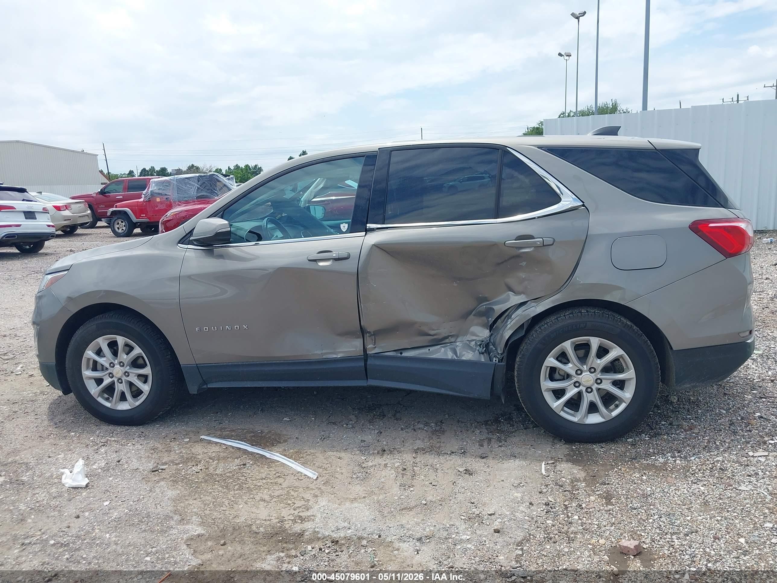 2018 Chevrolet Equinox Lt Brown vin: 3GNAXJEV3JS591923