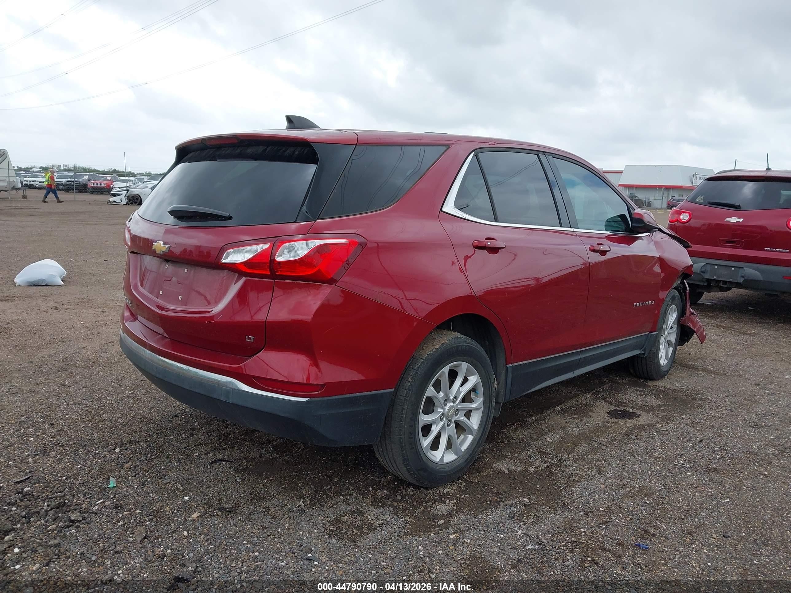 2018 Chevrolet Equinox Lt Red vin: 3GNAXJEV3JS617033