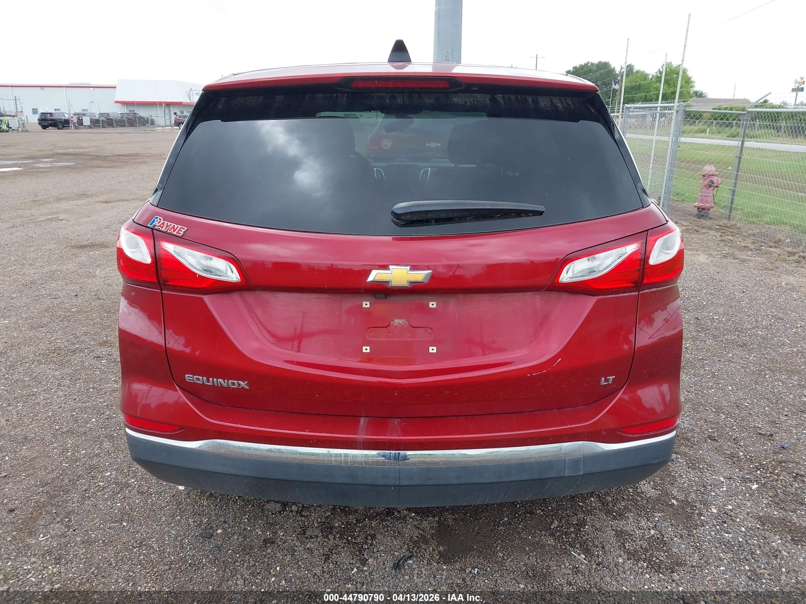 2018 Chevrolet Equinox Lt Red vin: 3GNAXJEV3JS617033
