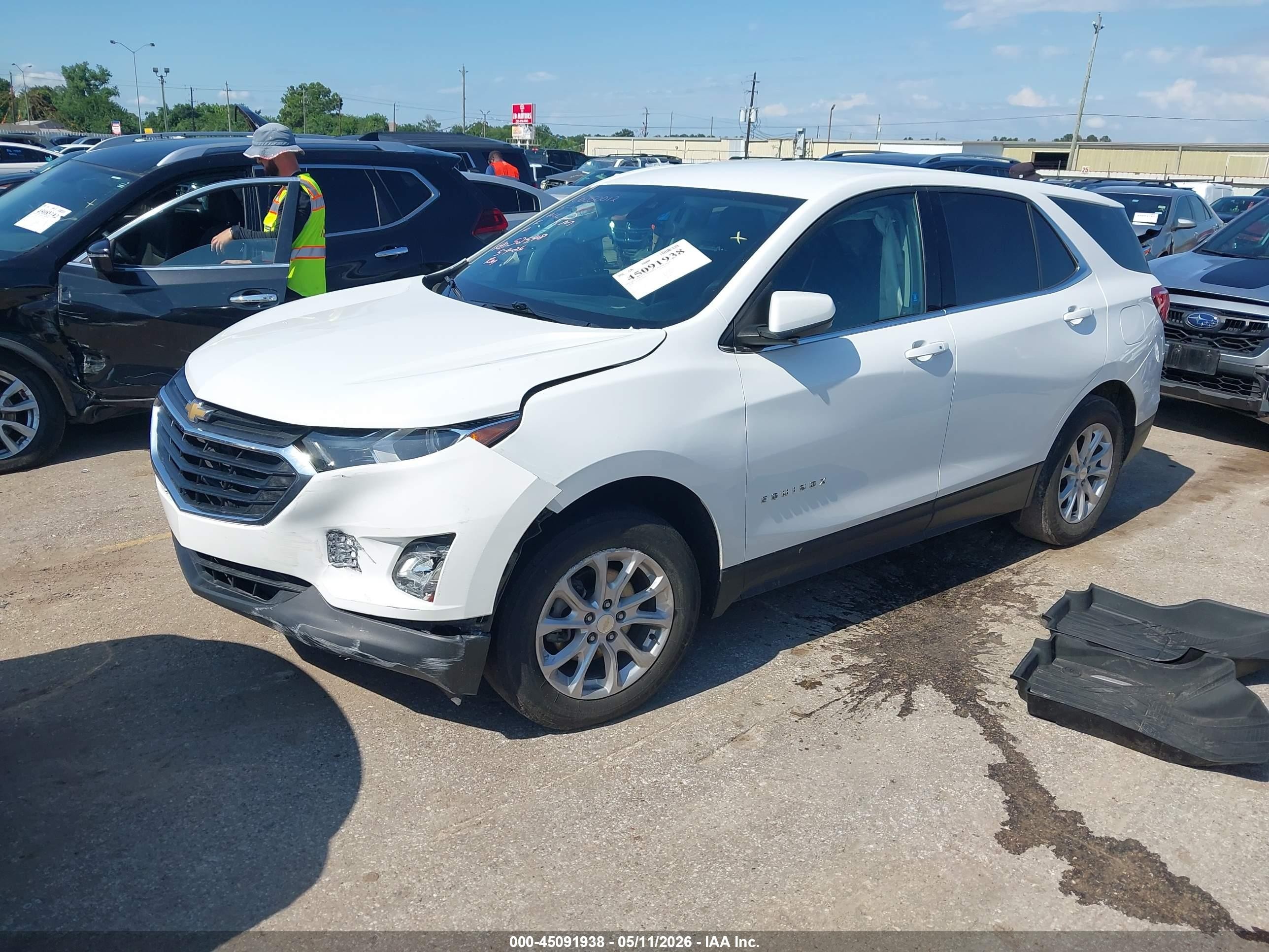 2020 Chevrolet Equinox Fwd 2fl Белый vin: 3GNAXJEV4LS574227
