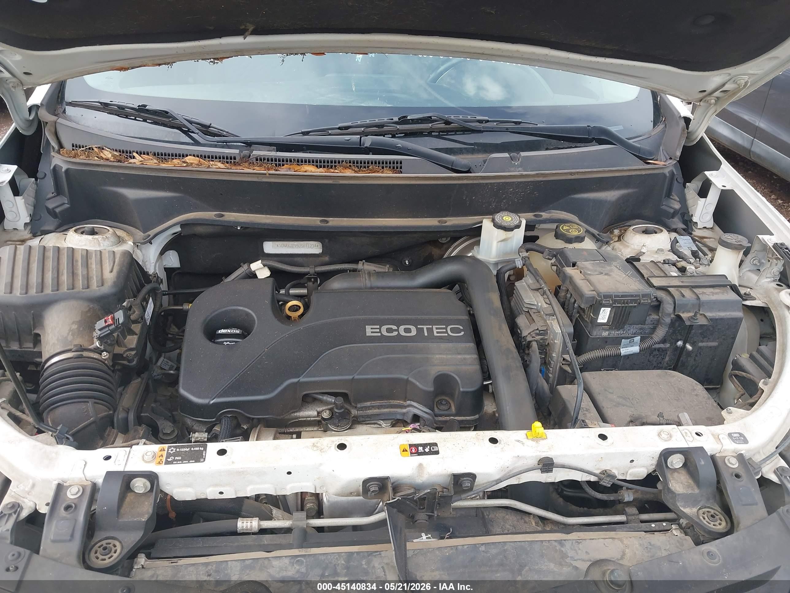 2018 Chevrolet Equinox Lt White vin: 3GNAXJEV5JS611234