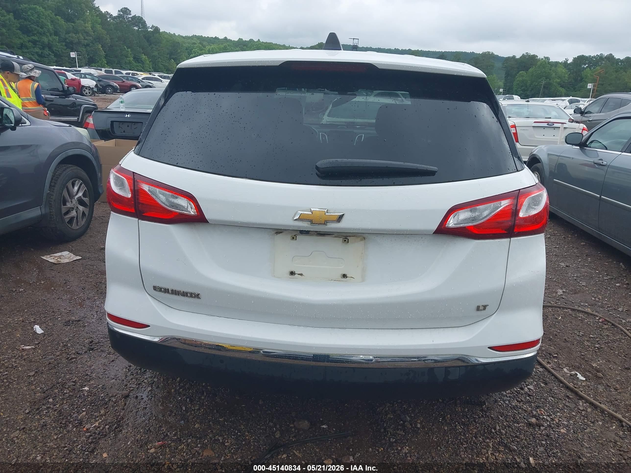 2018 Chevrolet Equinox Lt White vin: 3GNAXJEV5JS611234