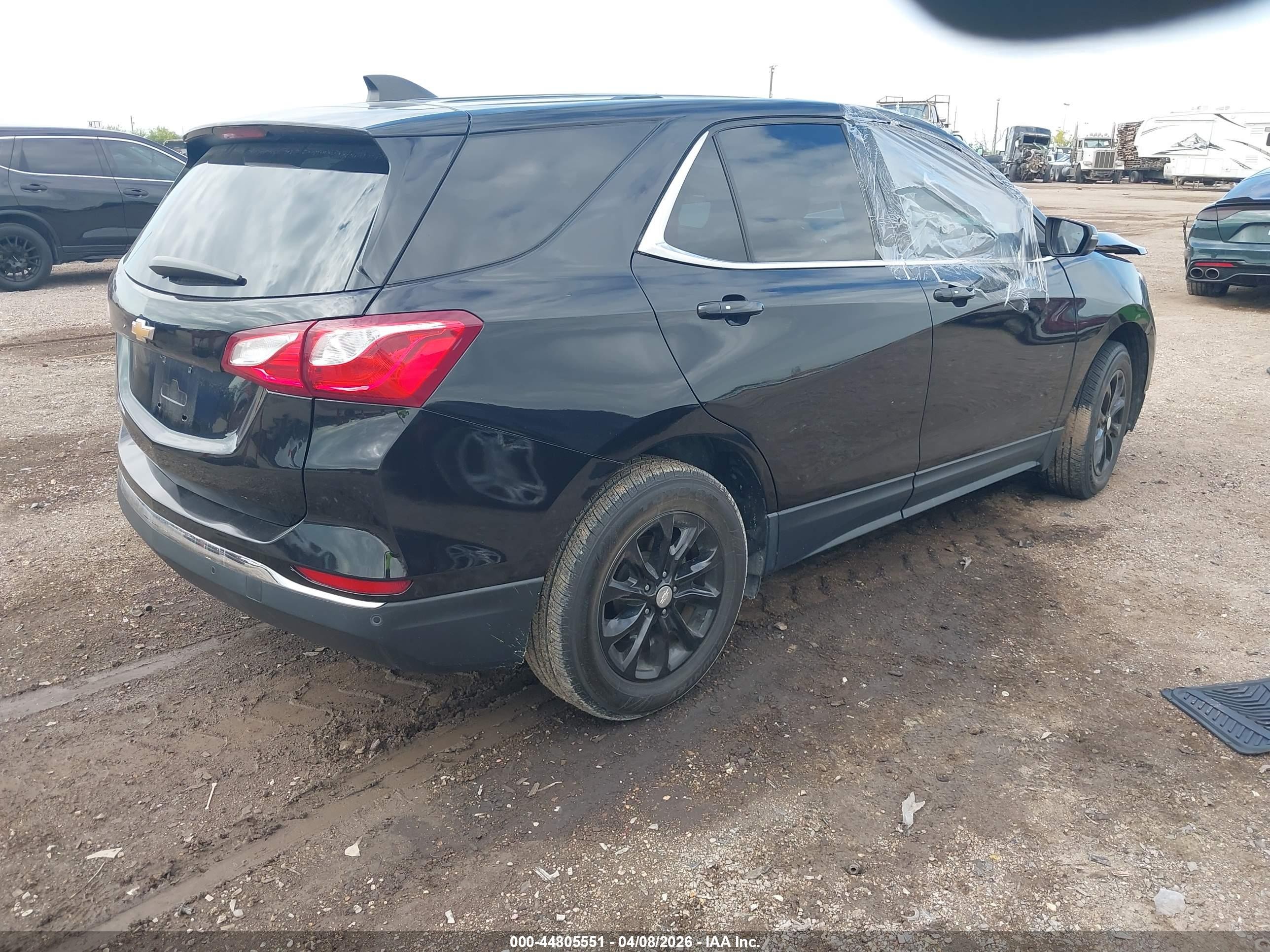 2018 Chevrolet Equinox Lt Black vin: 3GNAXJEV7JL260644