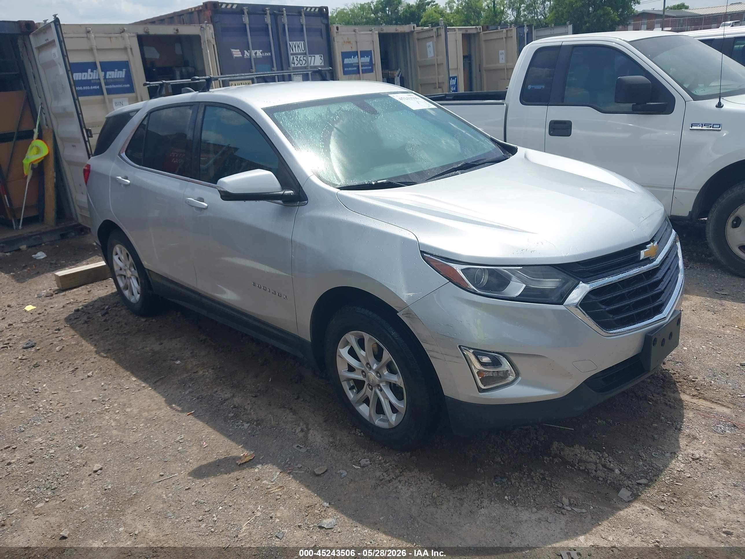 2018 Chevrolet Equinox Lt Серебряный vin: 3GNAXJEV8JS599693