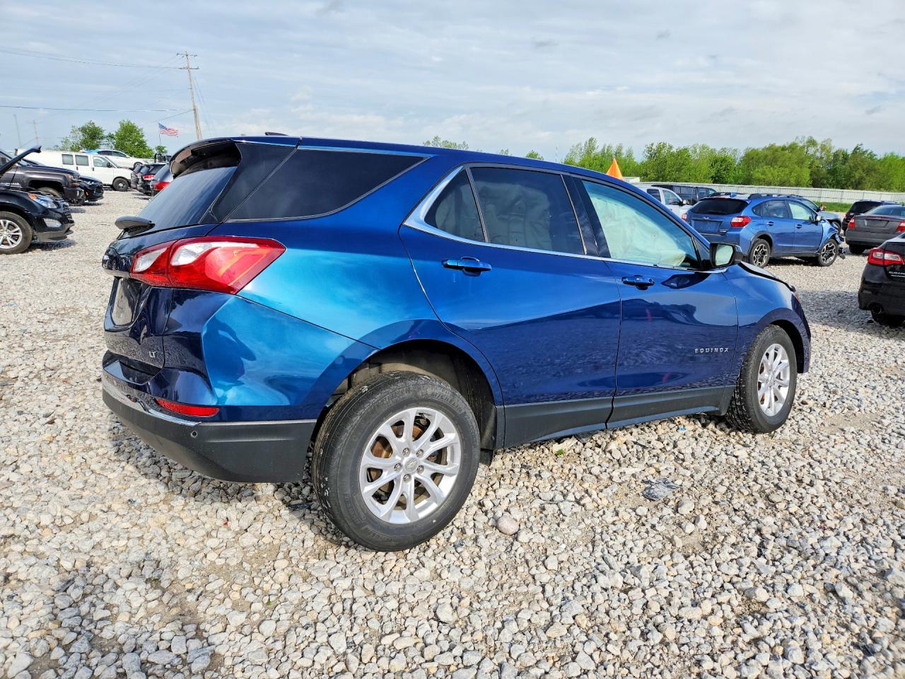 2020 Chevrolet Equinox Blue vin: 3GNAXJEV8LL314584