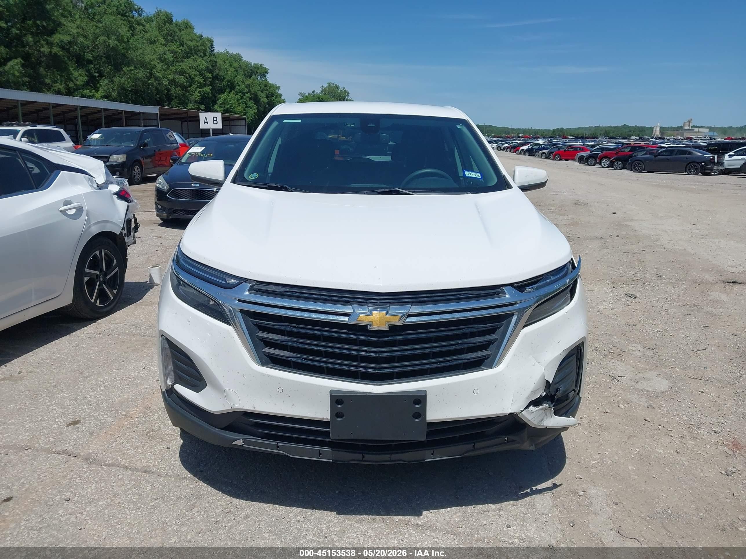 2022 Chevrolet Equinox Fwd 2fl White vin: 3GNAXJEV8NL236374