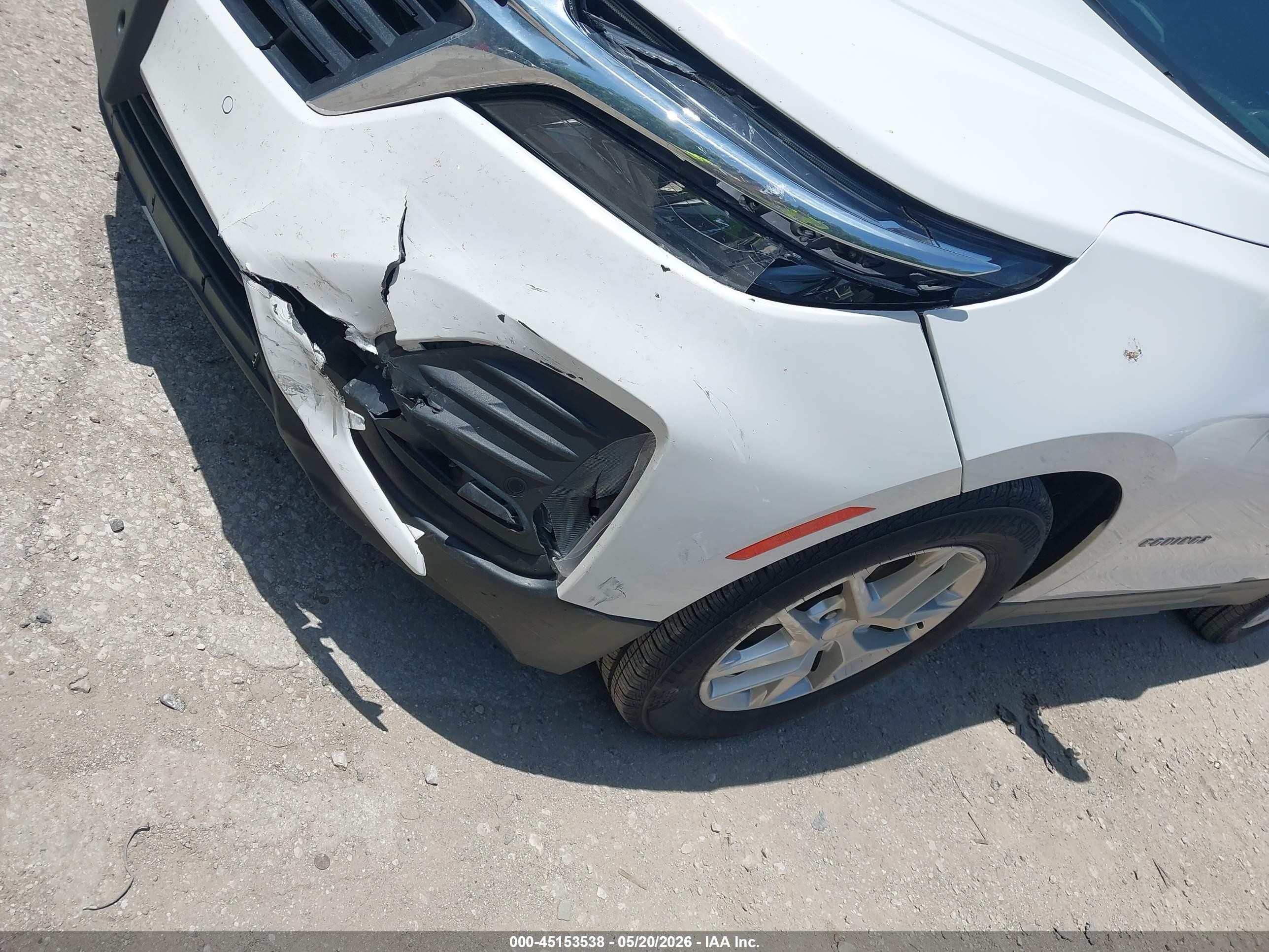 2022 Chevrolet Equinox Fwd 2fl White vin: 3GNAXJEV8NL236374