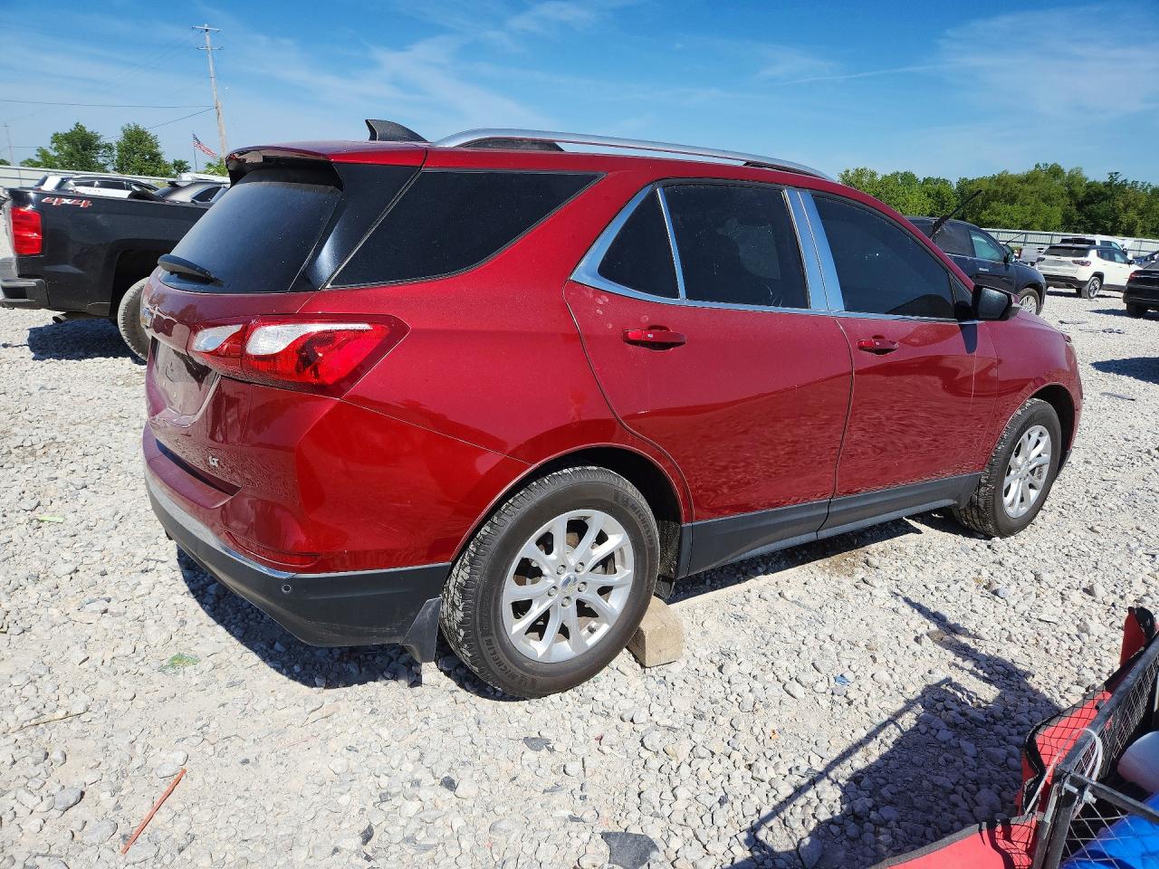 2018 Chevrolet Equinox Lt Burgundy vin: 3GNAXJEV9JS550194