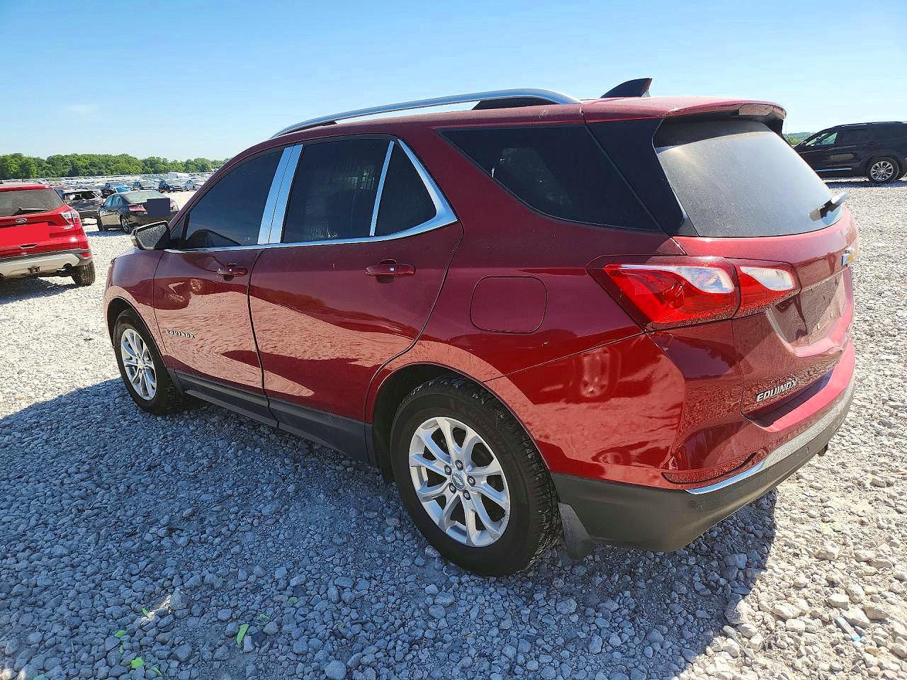 2018 Chevrolet Equinox Lt Burgundy vin: 3GNAXJEV9JS550194