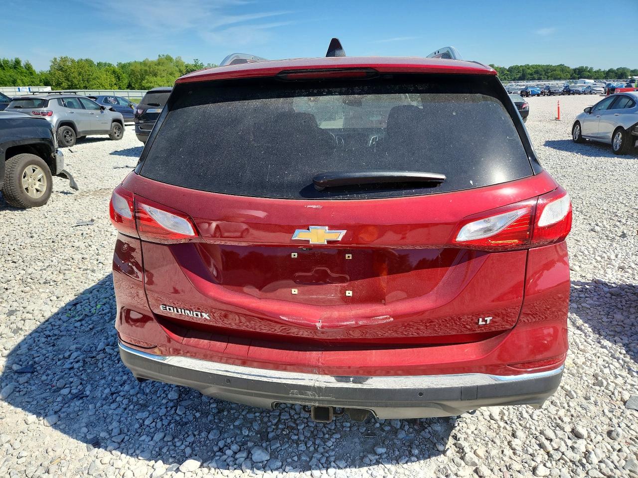 2018 Chevrolet Equinox Lt Burgundy vin: 3GNAXJEV9JS550194