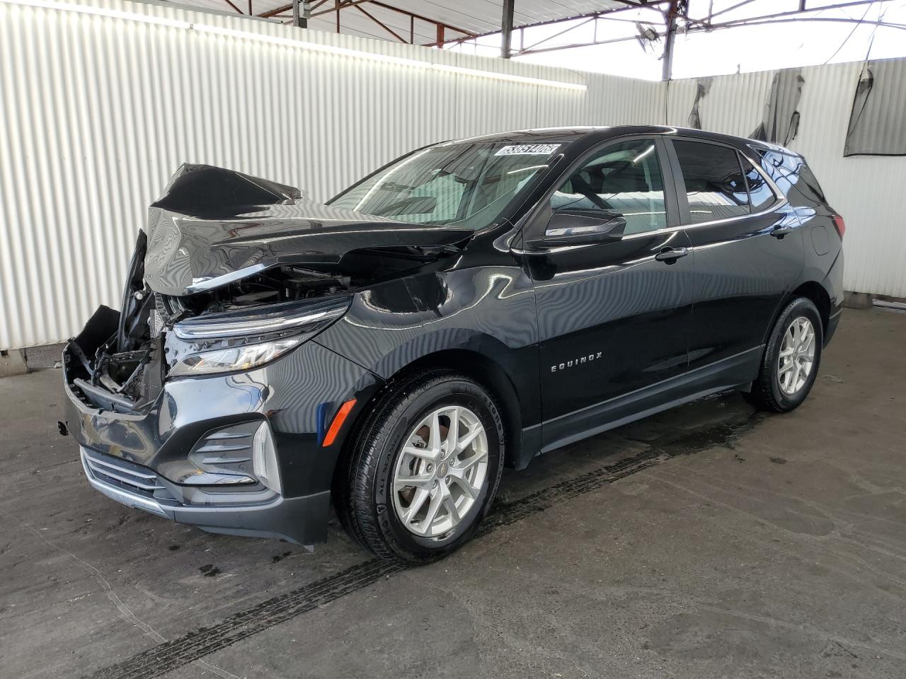 2023 Chevrolet Equinox Lt Black vin: 3GNAXKEG0PL219353 Damage: Left Front Fender, Dent(S) W/ Paint Dmg, 9 To 10 Inches