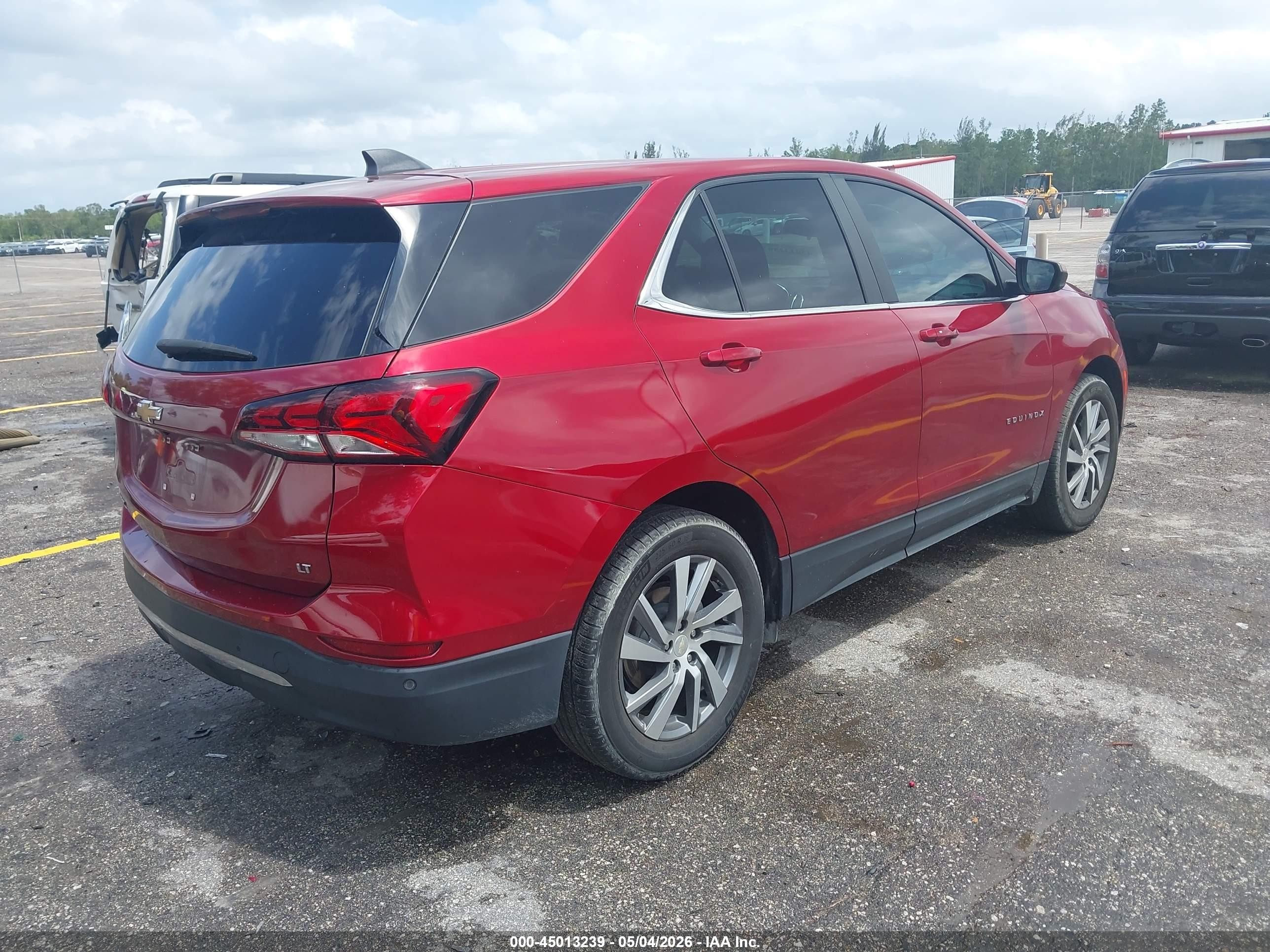 2023 Chevrolet Equinox Fwd Lt Красный vin: 3GNAXKEG1PS144099