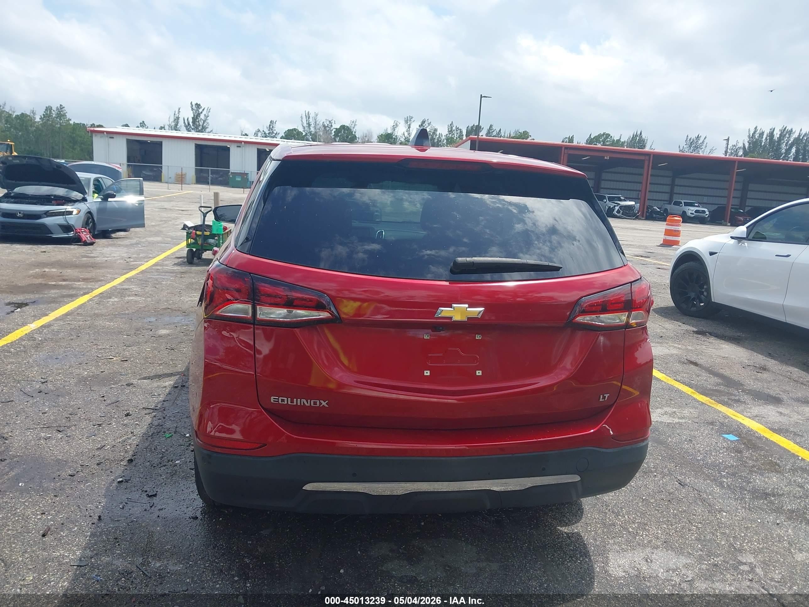 2023 Chevrolet Equinox Fwd Lt Красный vin: 3GNAXKEG1PS144099