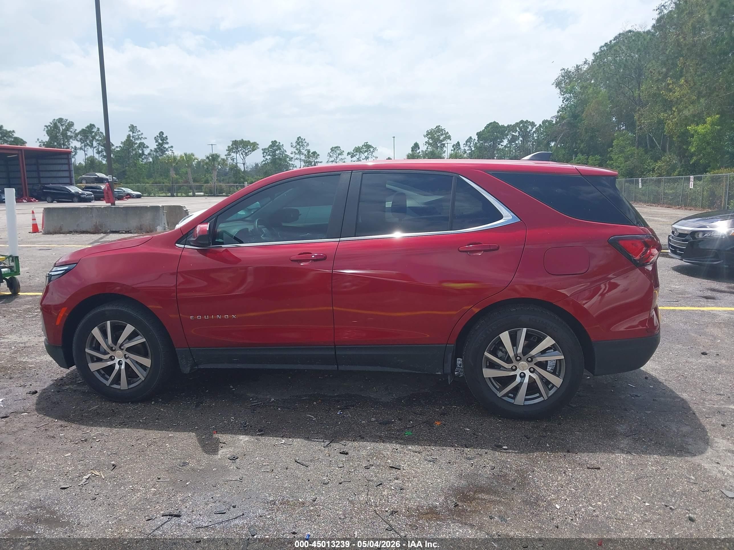 2023 Chevrolet Equinox Fwd Lt Красный vin: 3GNAXKEG1PS144099
