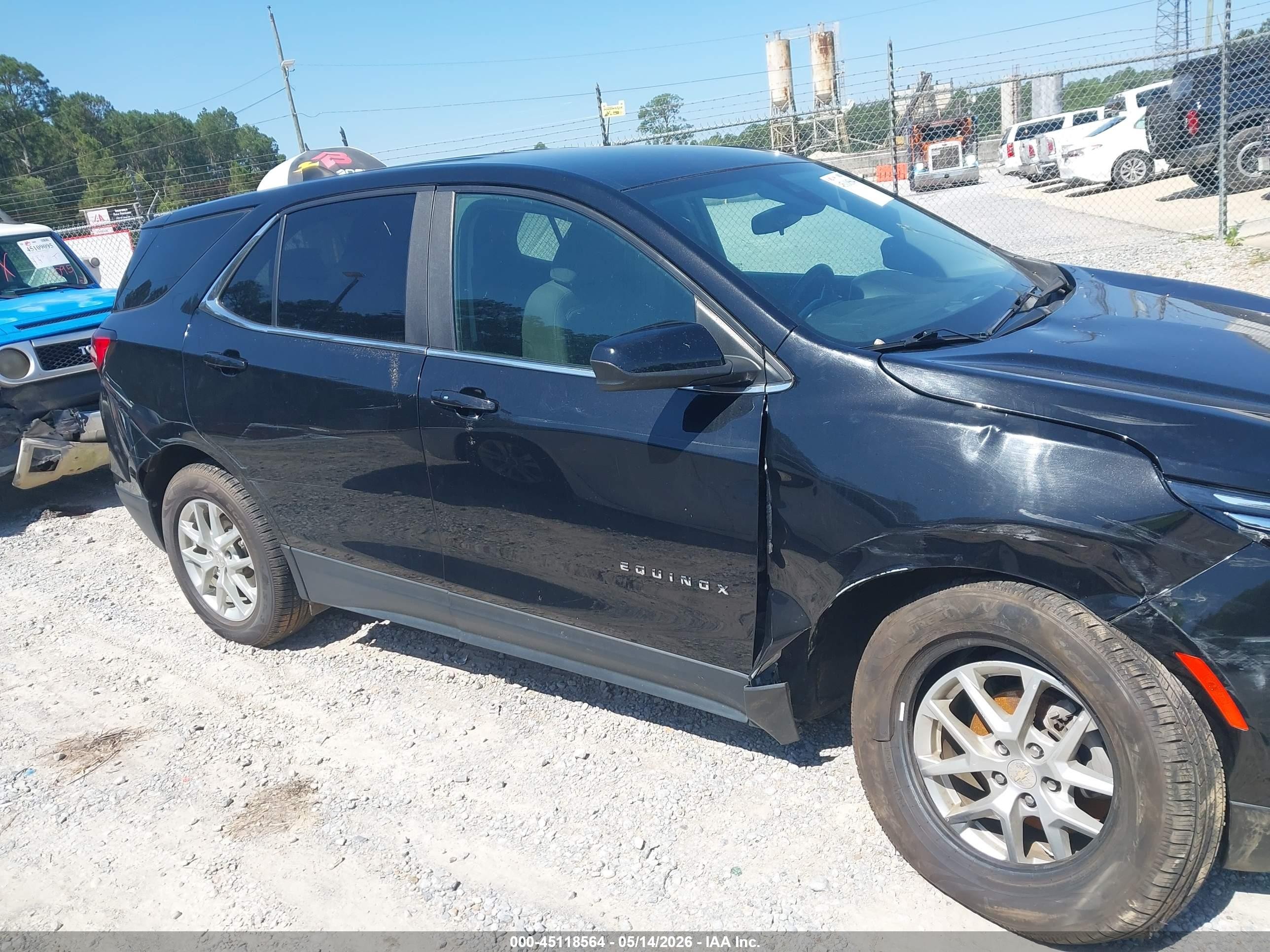 2023 Chevrolet Equinox Fwd Lt Черный vin: 3GNAXKEG2PL236297