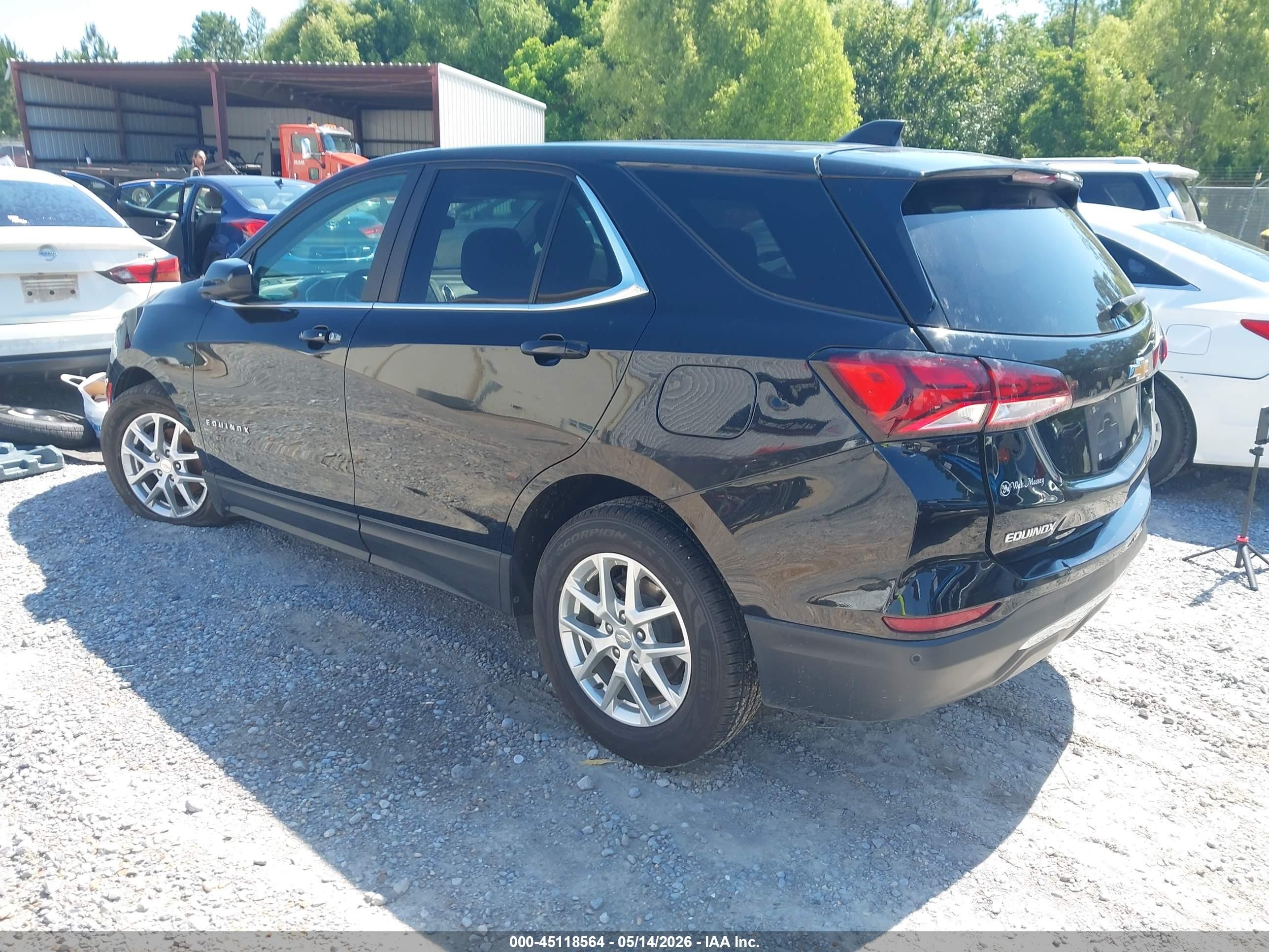 2023 Chevrolet Equinox Fwd Lt Черный vin: 3GNAXKEG2PL236297