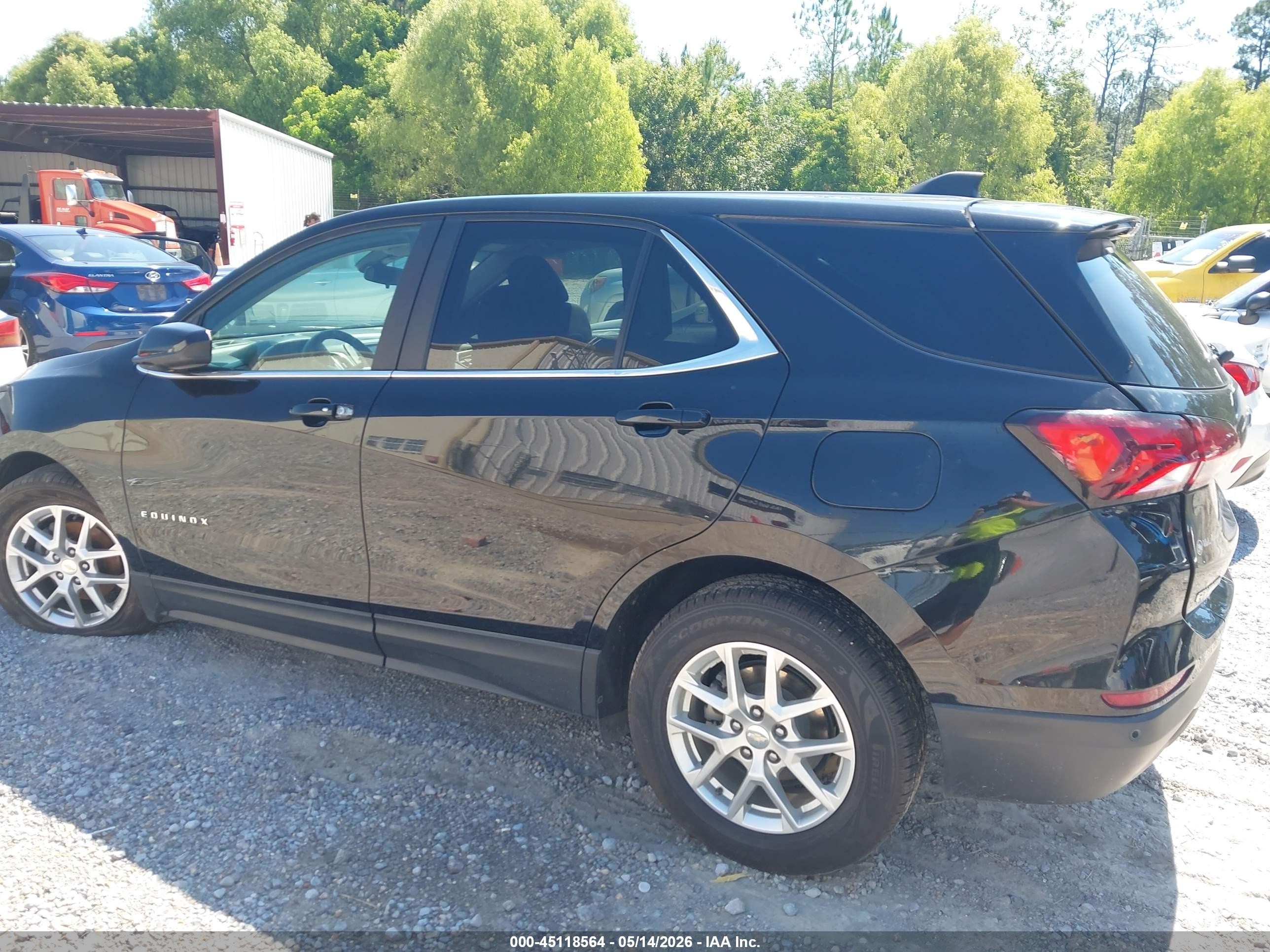 2023 Chevrolet Equinox Fwd Lt Черный vin: 3GNAXKEG2PL236297
