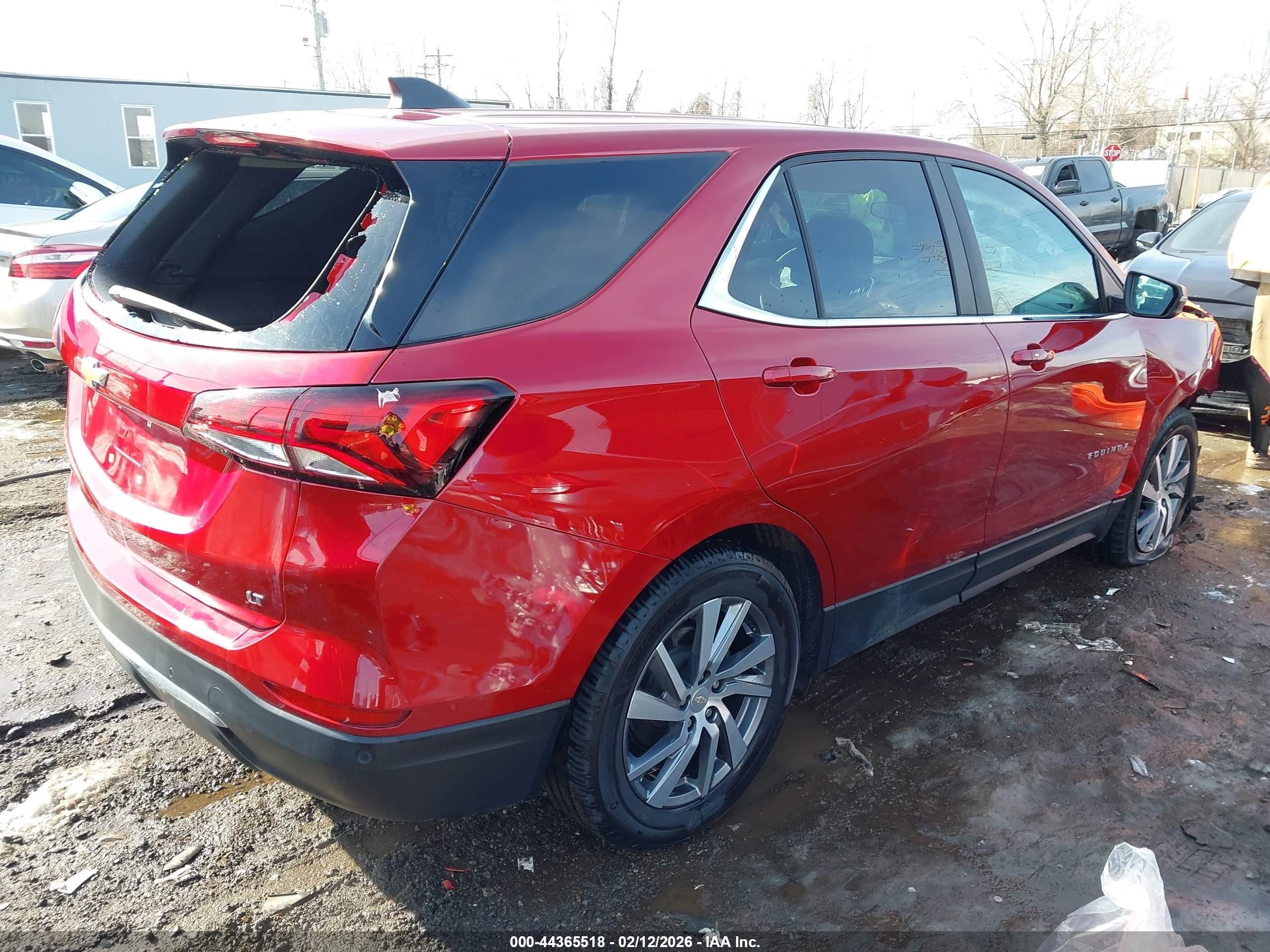 2024 Chevrolet Equinox Fwd Lt Красный vin: 3GNAXKEG3RL141847