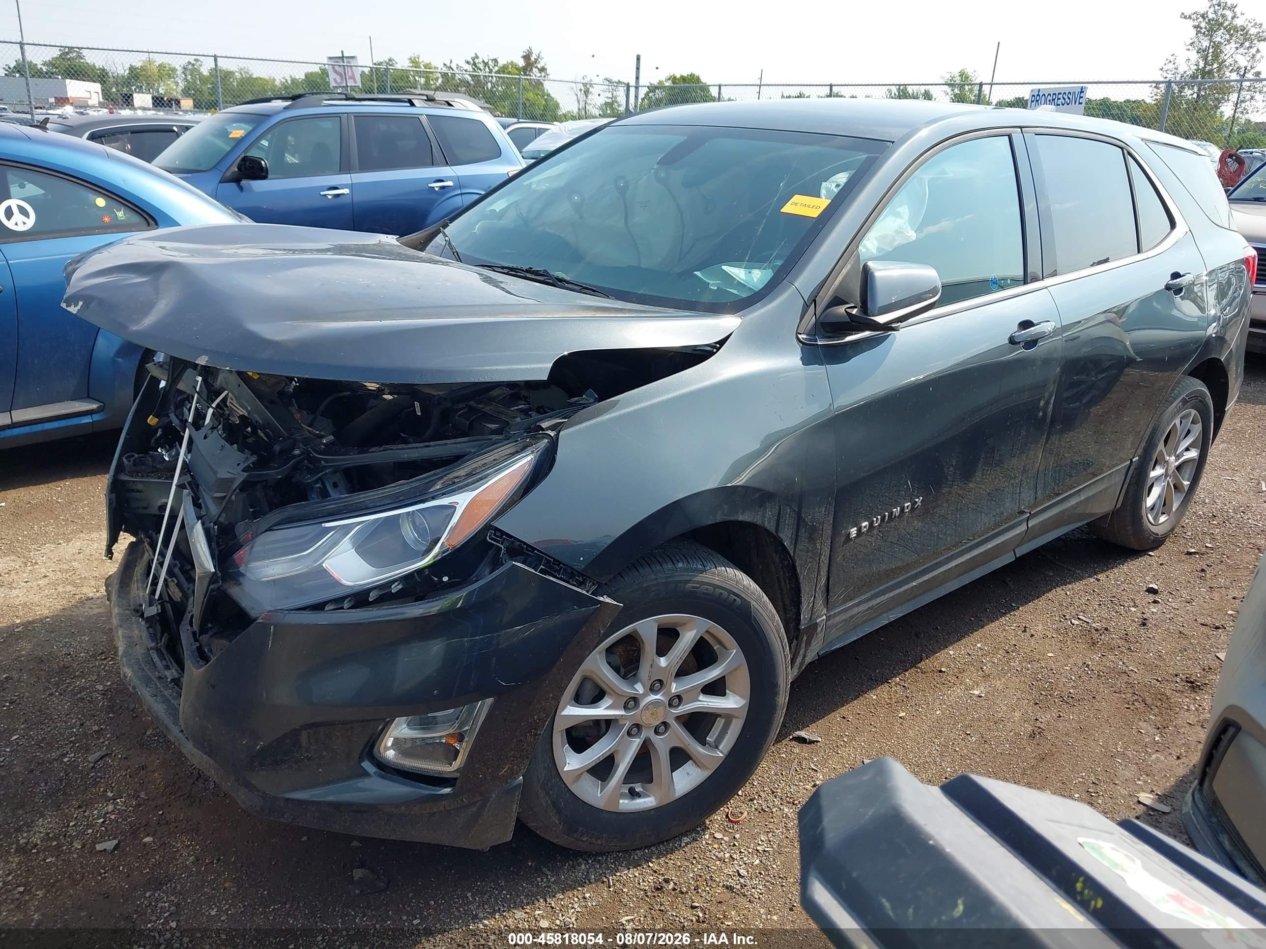 2019 Chevrolet Equinox Lt Blue vin: 3GNAXKEV0KS551399