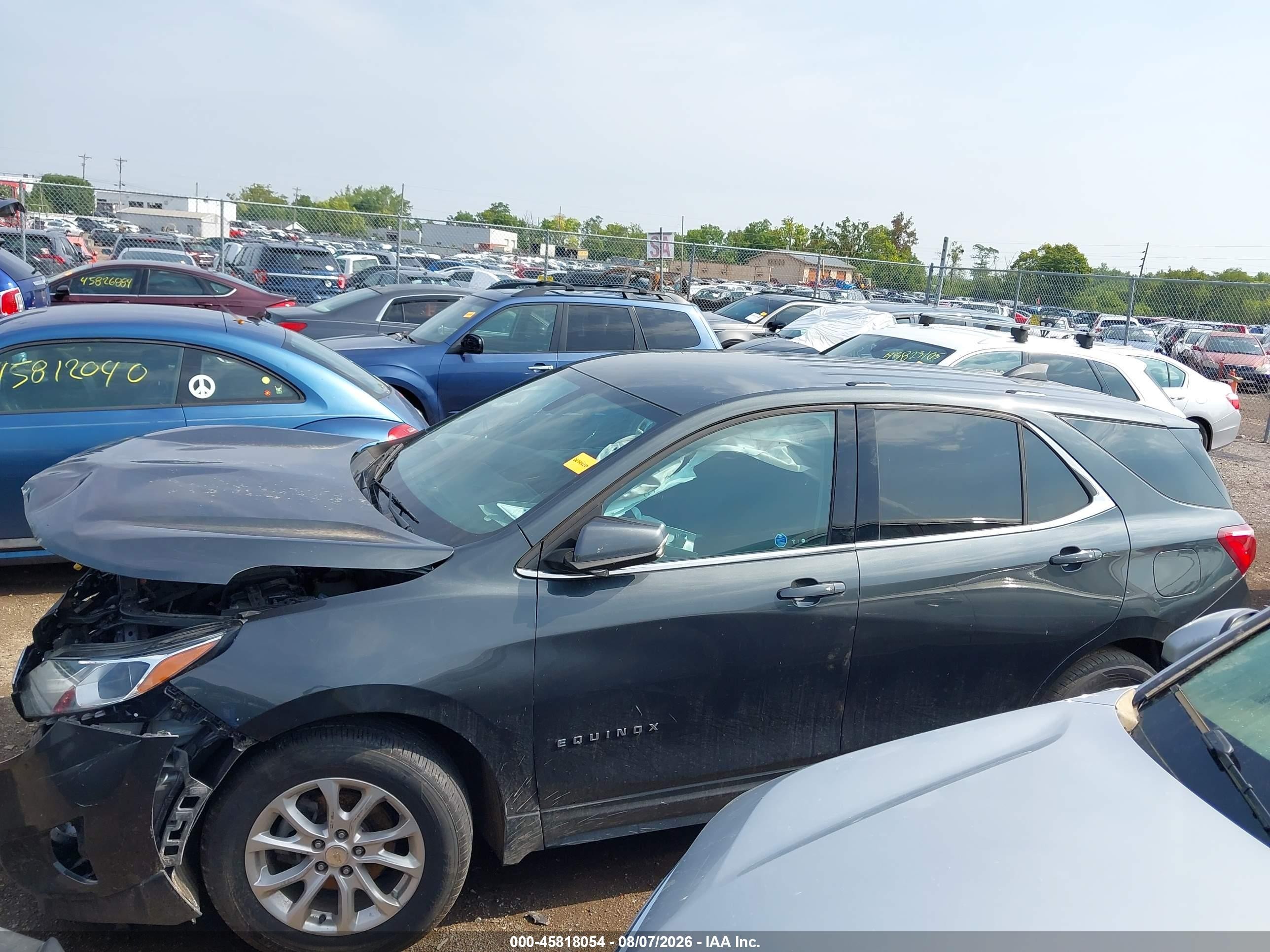 2019 Chevrolet Equinox Lt Blue vin: 3GNAXKEV0KS551399