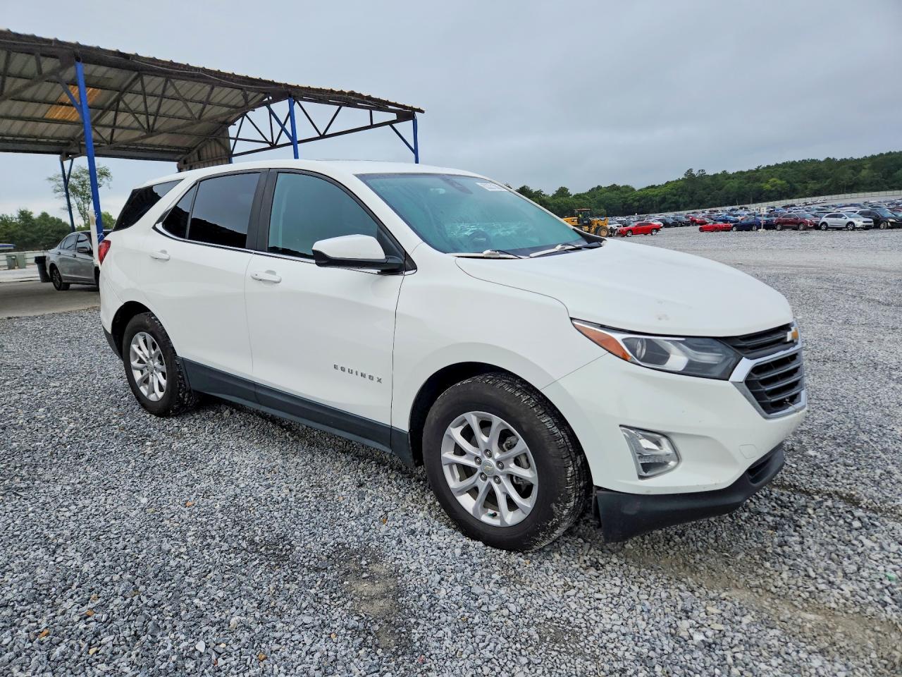 2021 Chevrolet Equinox Lt White vin: 3GNAXKEV0MS168548