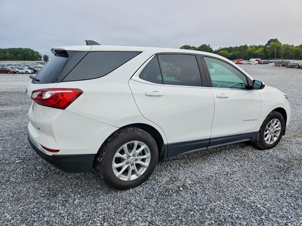 2021 Chevrolet Equinox Lt White vin: 3GNAXKEV0MS168548