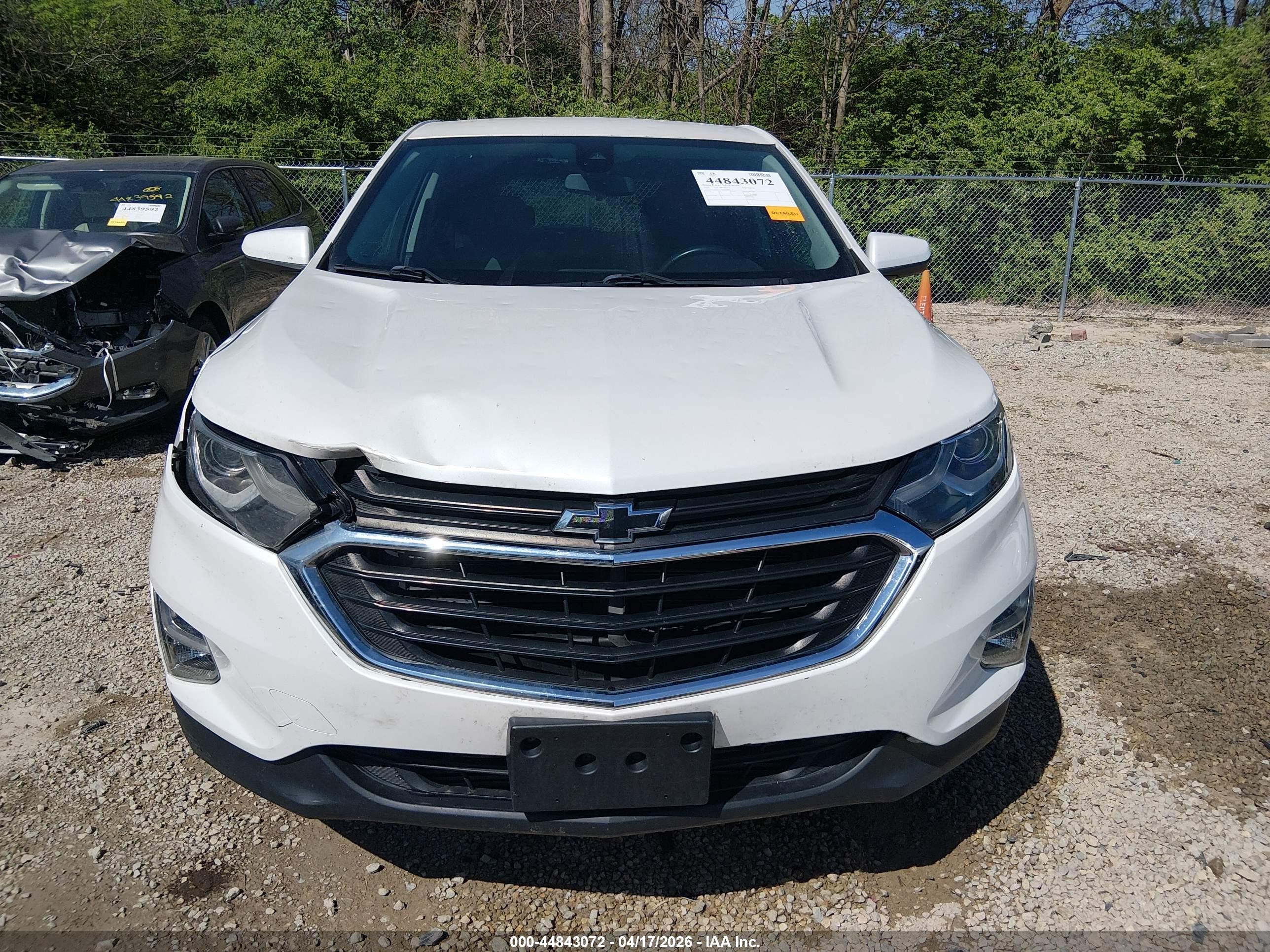 2020 Chevrolet Equinox Fwd Lt 1.5l Turbo Белый vin: 3GNAXKEV3LS577836