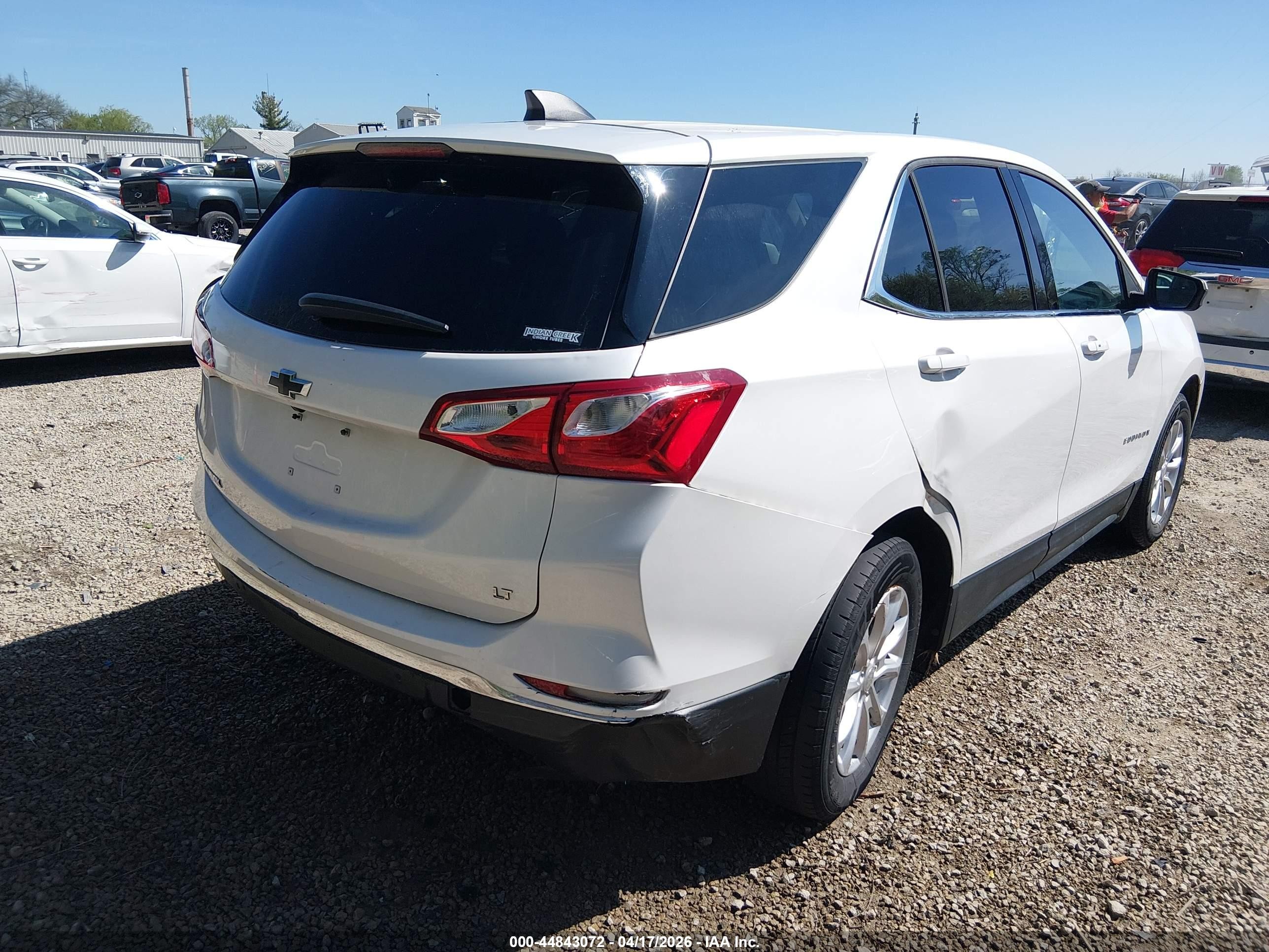 2020 Chevrolet Equinox Fwd Lt 1.5l Turbo Белый vin: 3GNAXKEV3LS577836