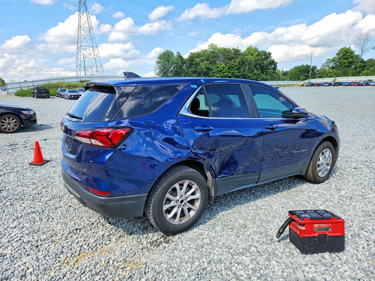 2022 Chevrolet Equinox Lt Blue vin: 3GNAXKEV3NL277954