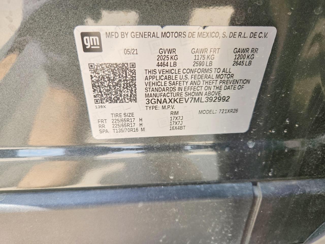 2021 Chevrolet Equinox Lt Черный vin: 3GNAXKEV7ML392992