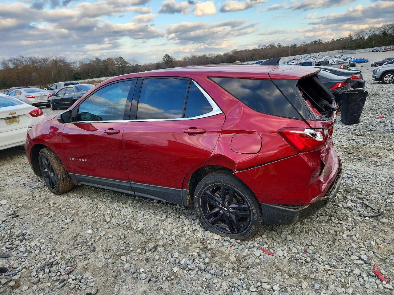 2020 Chevrolet Equinox Lt Burgundy vin: 3GNAXKEV8LL239360