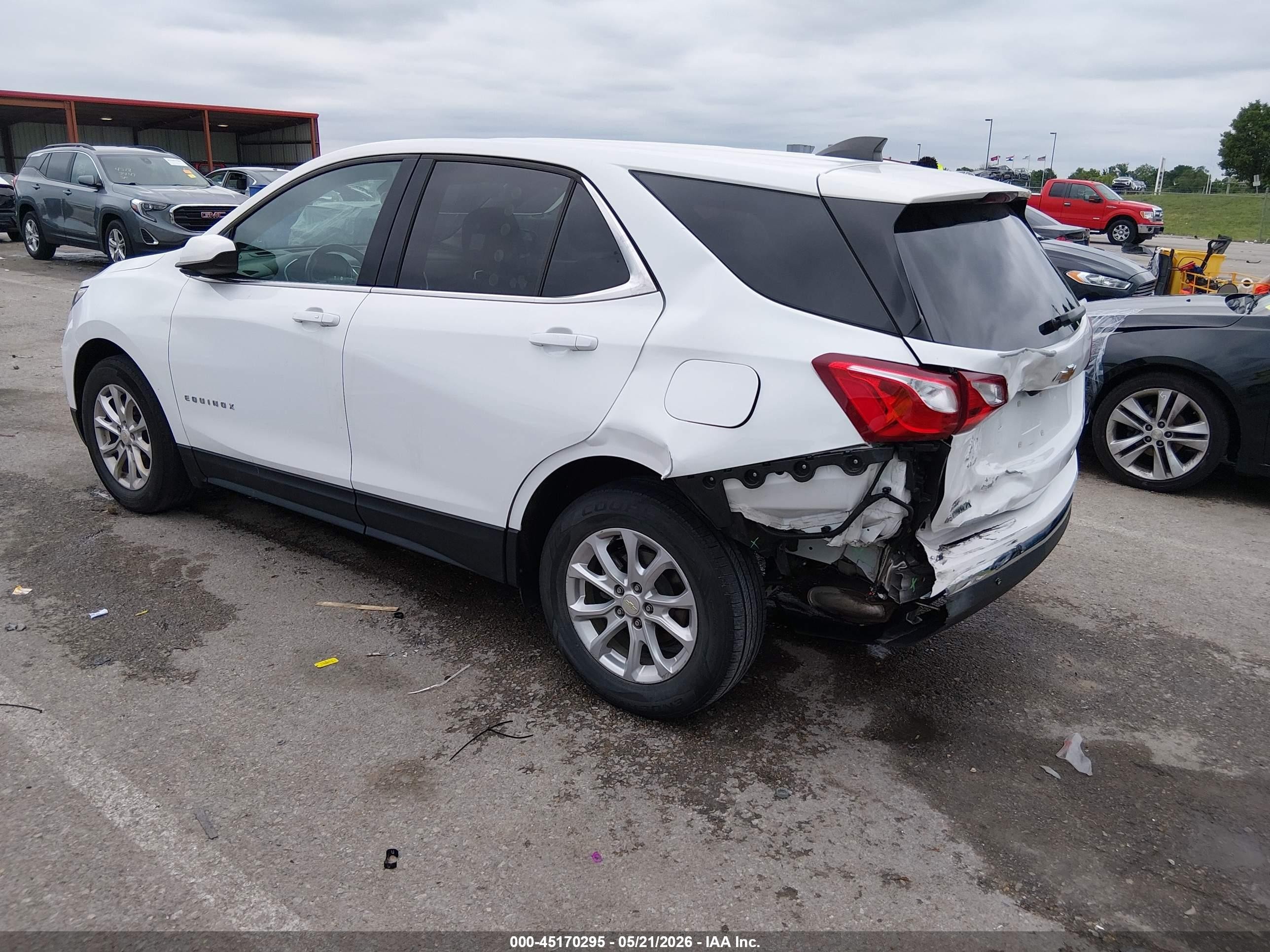 2020 Chevrolet Equinox Fwd Lt 1.5l Turbo White vin: 3GNAXKEV9LS718585