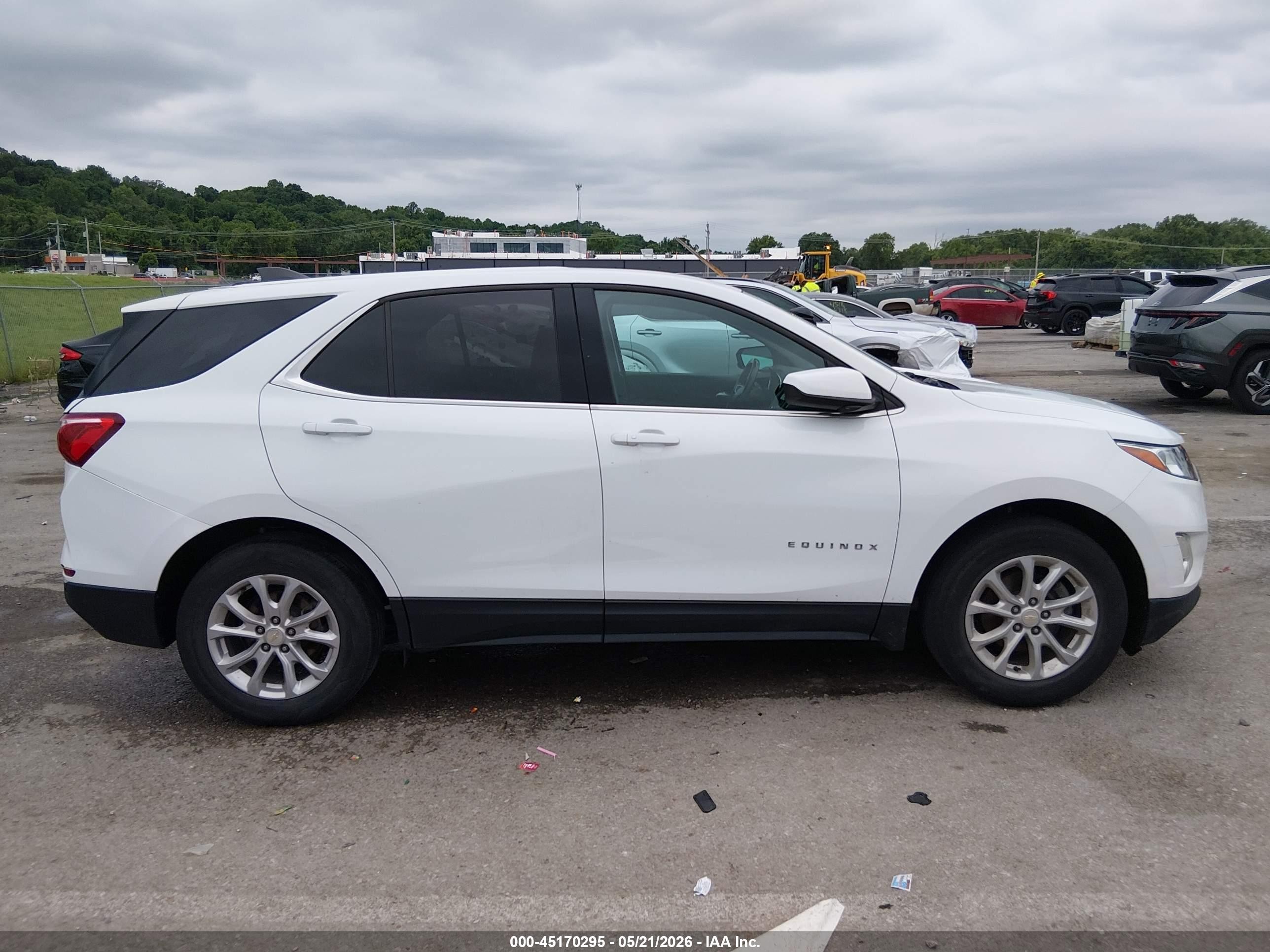 2020 Chevrolet Equinox Fwd Lt 1.5l Turbo White vin: 3GNAXKEV9LS718585