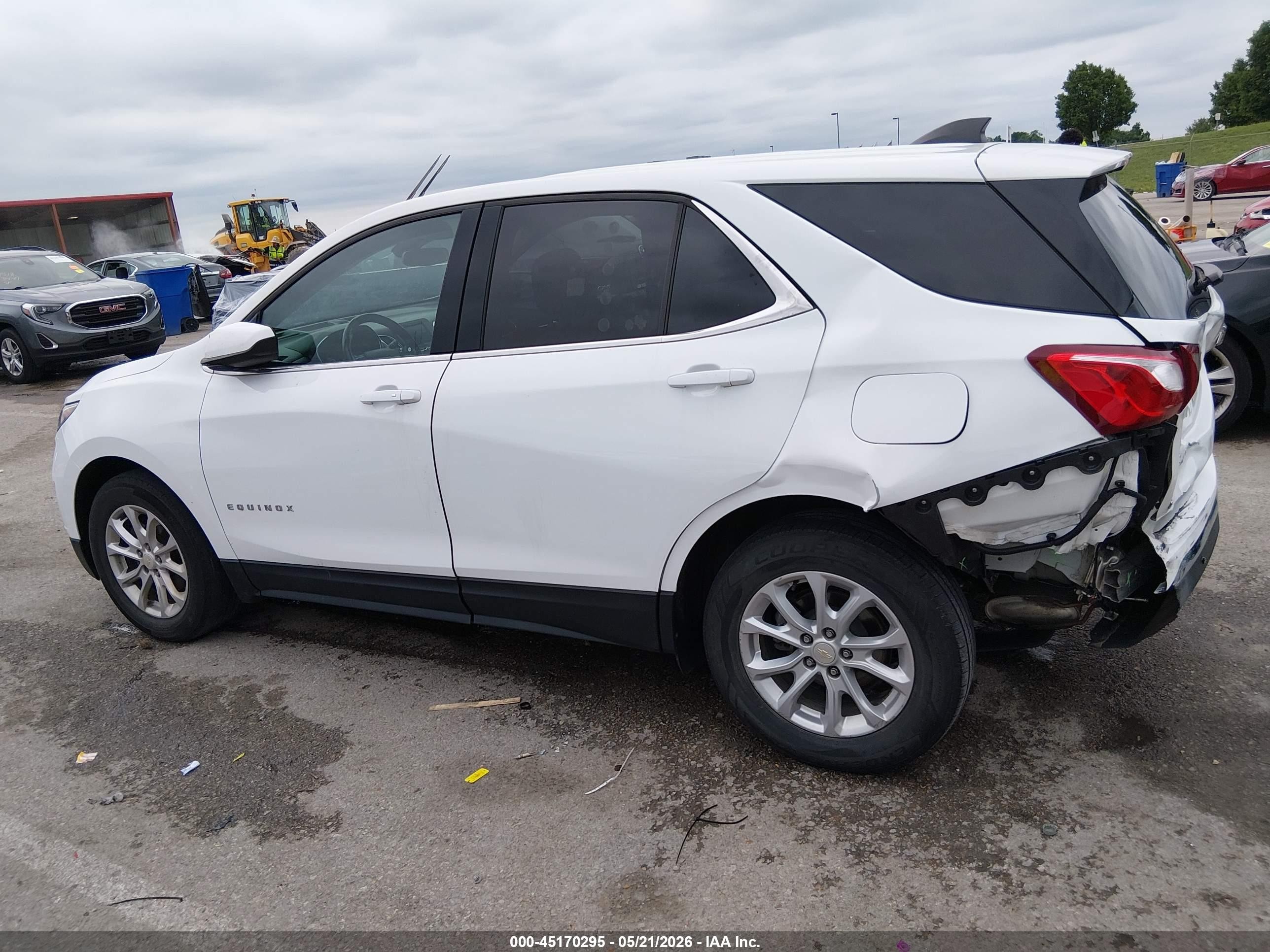 2020 Chevrolet Equinox Fwd Lt 1.5l Turbo White vin: 3GNAXKEV9LS718585