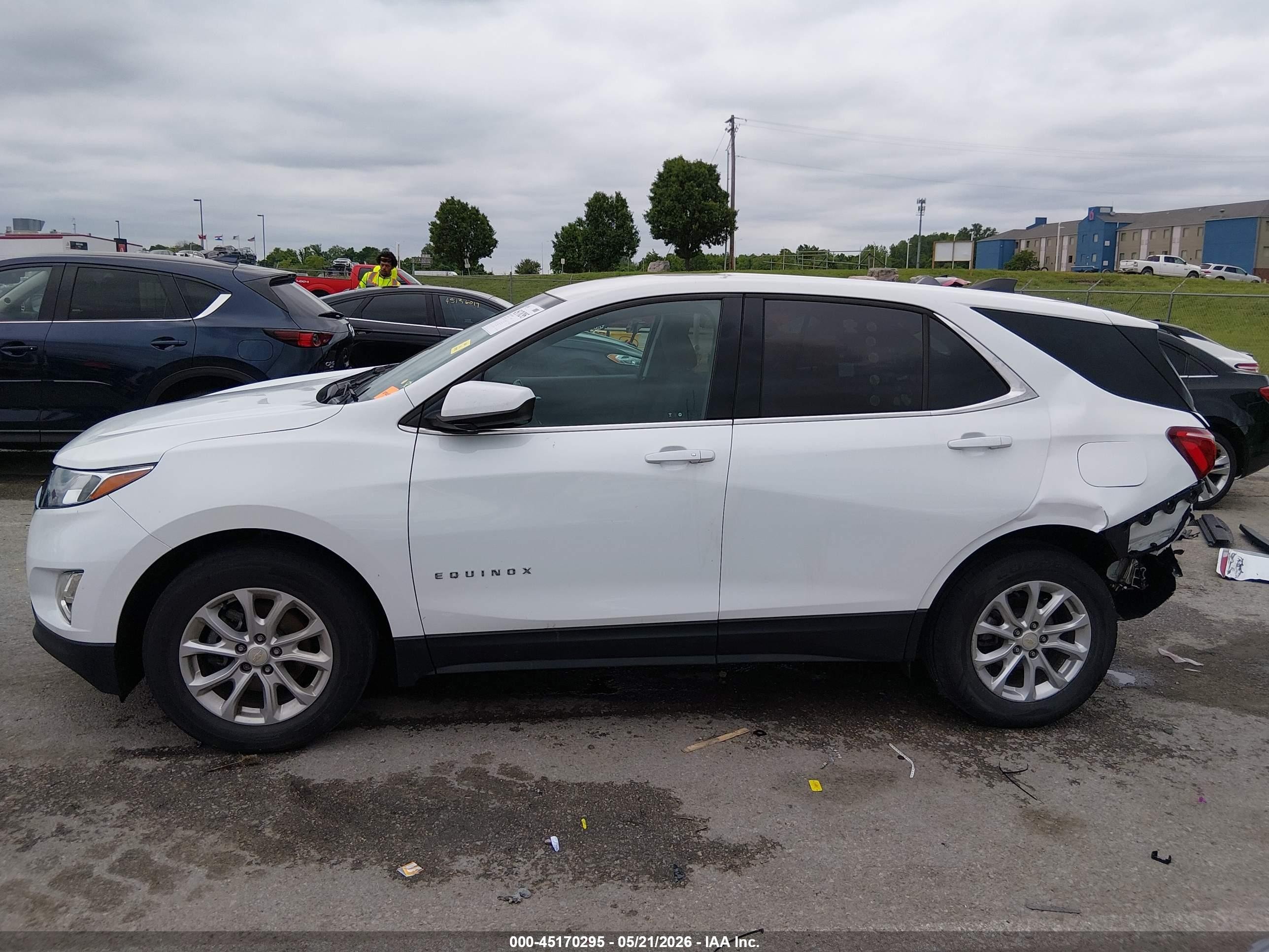 2020 Chevrolet Equinox Fwd Lt 1.5l Turbo White vin: 3GNAXKEV9LS718585
